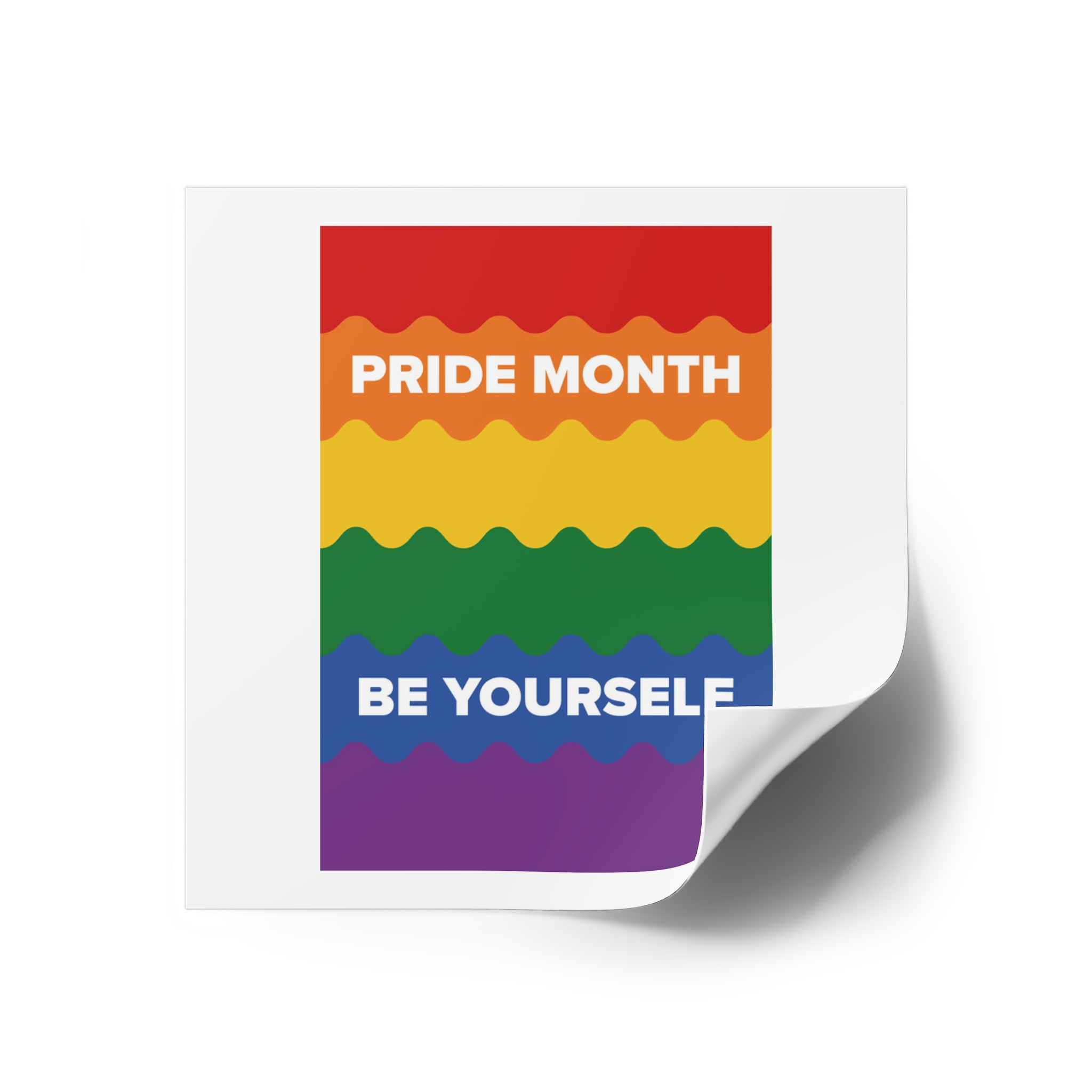 Lgbt Pride Month June Lesbian Gay Bisexual Transgender Lgbtq Flag Rainbow Vector Laminate Stickers Square - Image 70