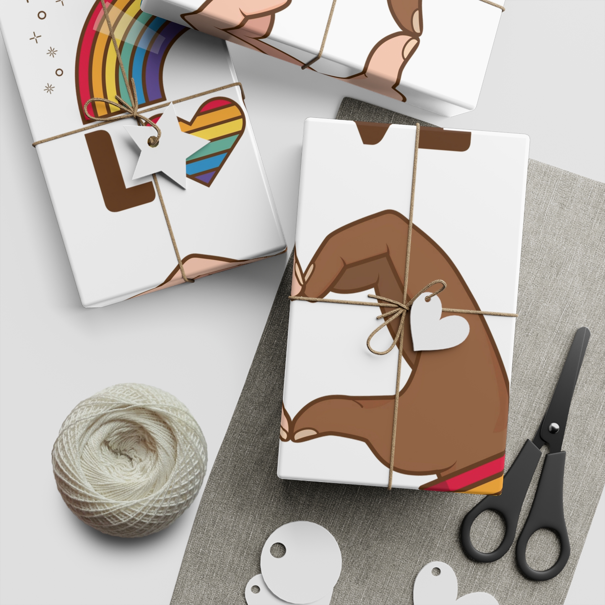 Lgbt Pride Element Collection Gift Wrapping Paper Sheets 1pc - Image 2