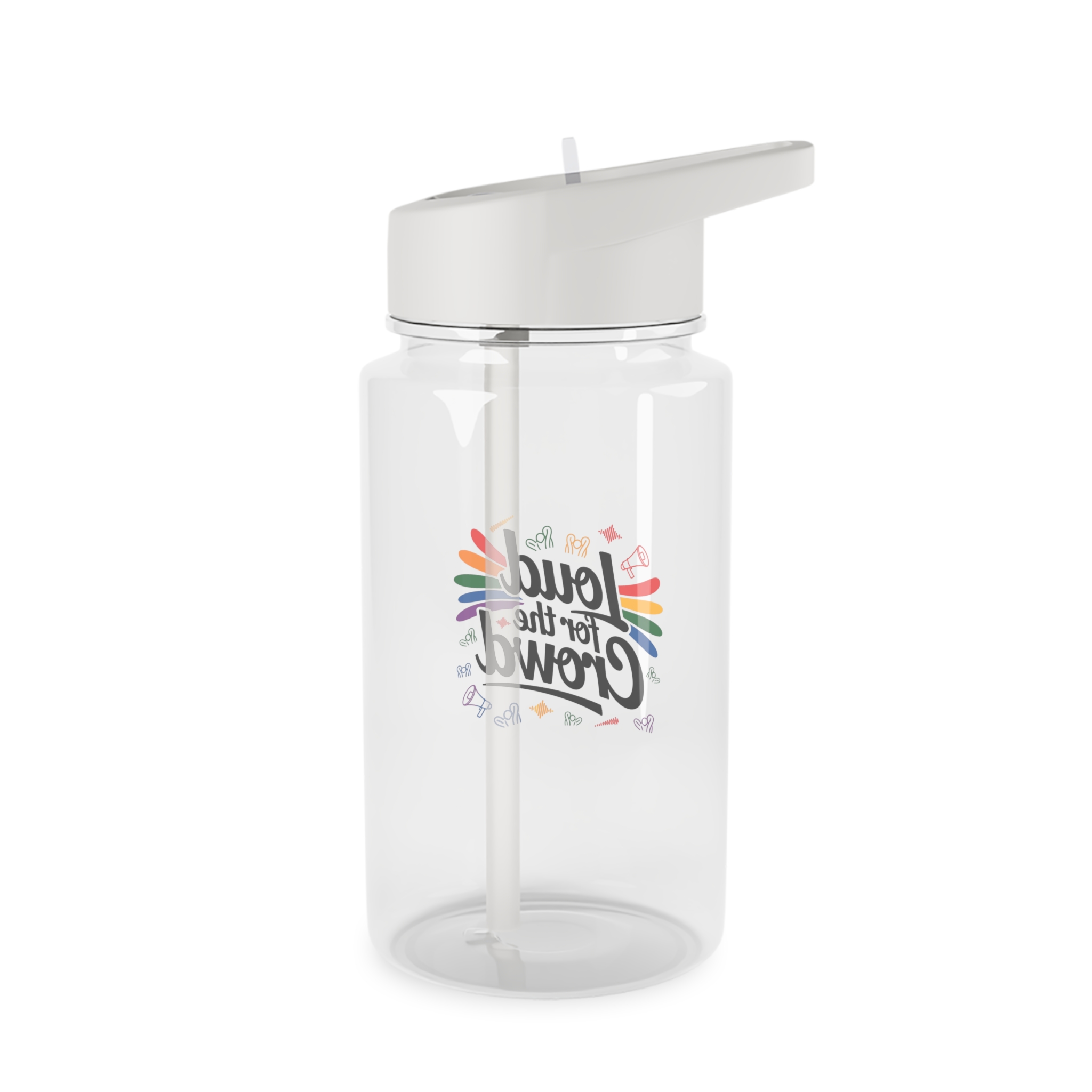 Loud Crowd T Shirt Design Isolated White Background 2 Tritan Water Bottle - Image 2