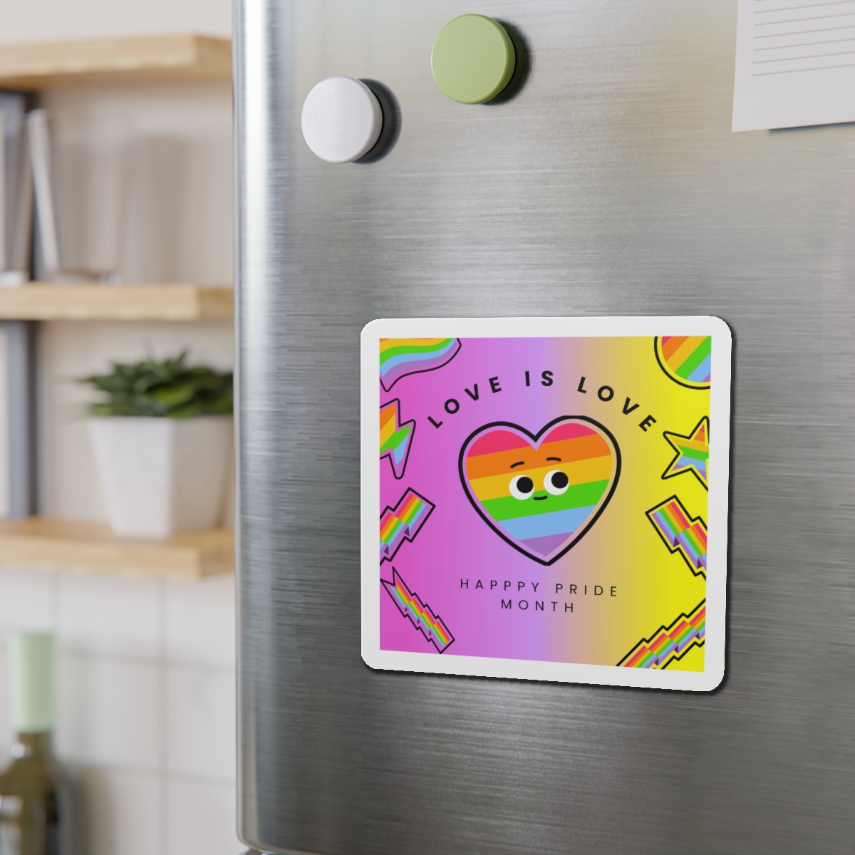 Free Vector Colorful Pride Month Die Cut Magnets - Image 12