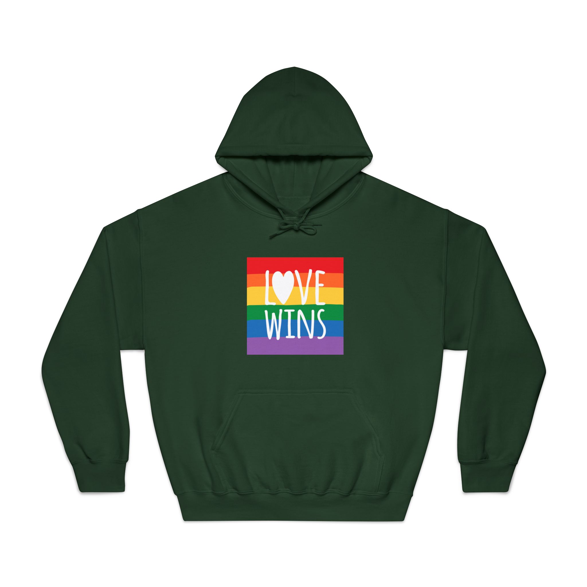 Lovewins Heart Hd 2 Unisex Dryblend Hooded Sweatshirt - Image 21