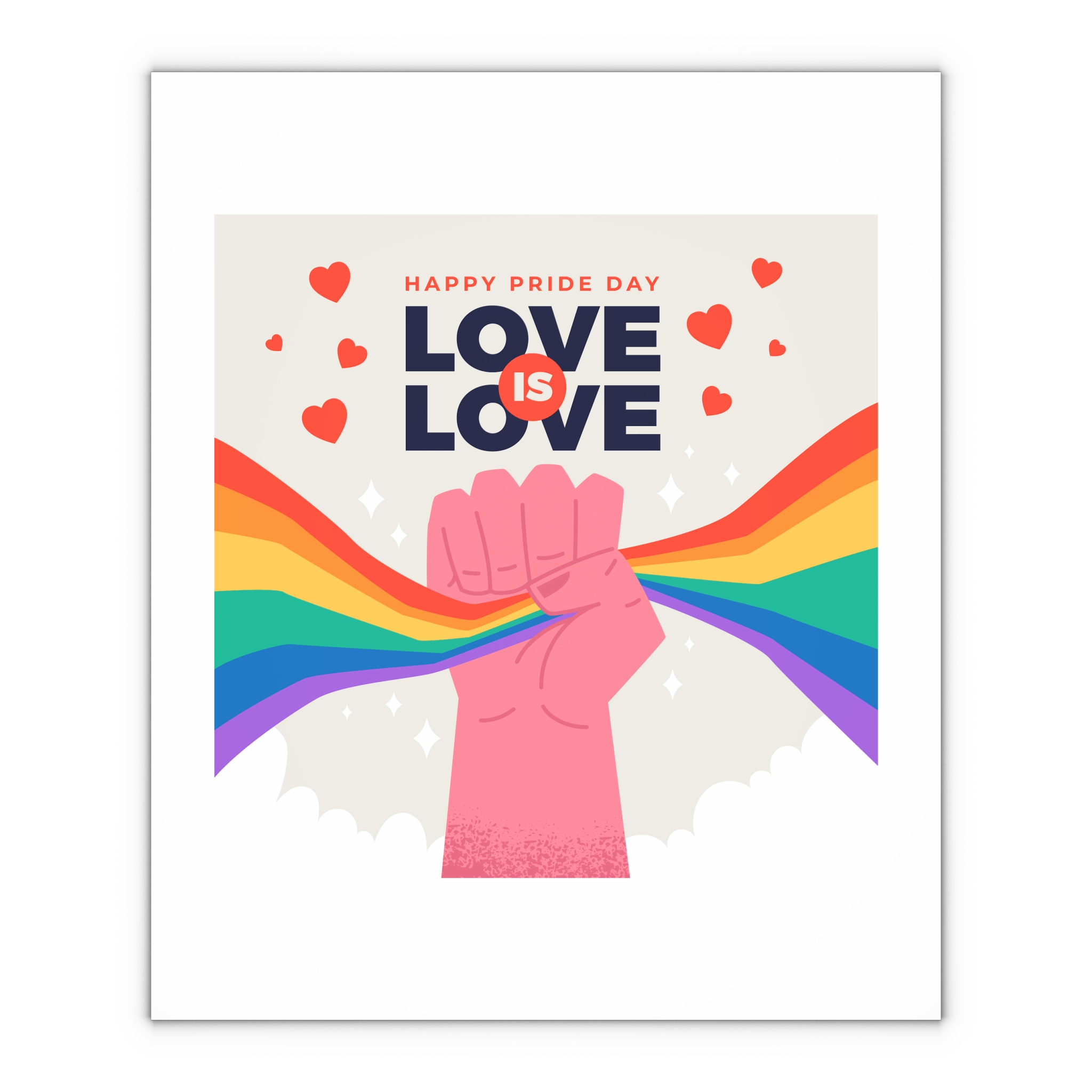Happy Pride Day Concept Gift Wrapping Paper Sheets 1pc - Image 4
