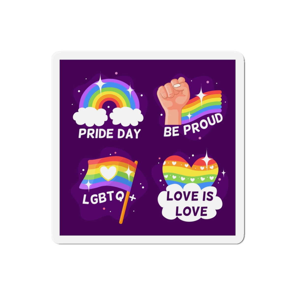 Pride Day Badges Collection Die Cut Magnets - Image 13