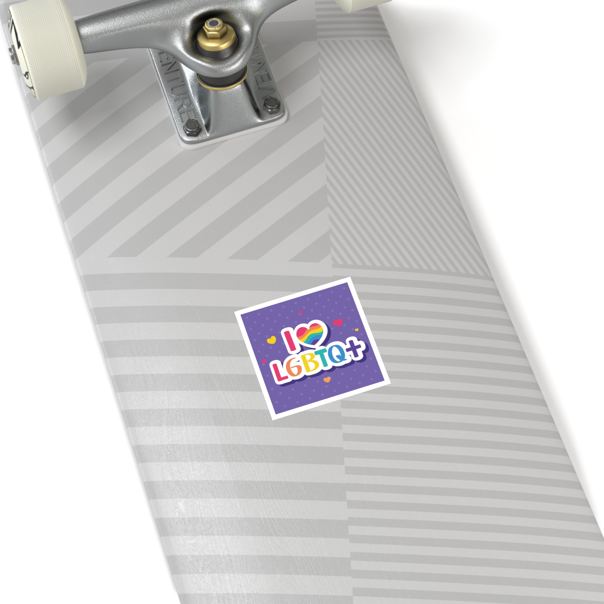 I Love Lgtbi Lettering Laminate Stickers Square - Image 16