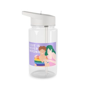 Lgbtq Gay Couple Banner Template Pride Month Tritan Water Bottle