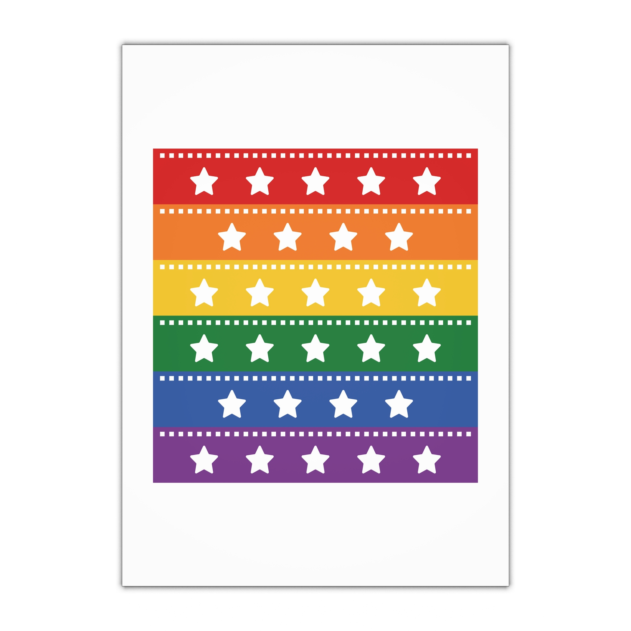 Lgbt Pride Month June Lesbian Gay Bisexual Transgender Lgbtq Flag Rainbow Vector(4) Gift Wrapping Paper Sheets 1pc