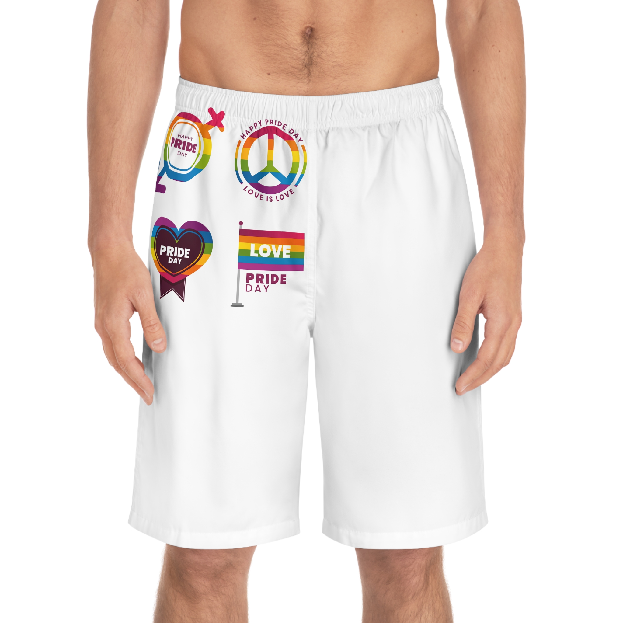 Label Collection With Pride Day Theme (1) Mens Board Shorts Aop - Image 3