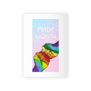 Rainbow Colored Hand Fist Fist Gesture Gay Pride Month Background Lgbt Concept Gift Wrapping Paper Rolls 1pc