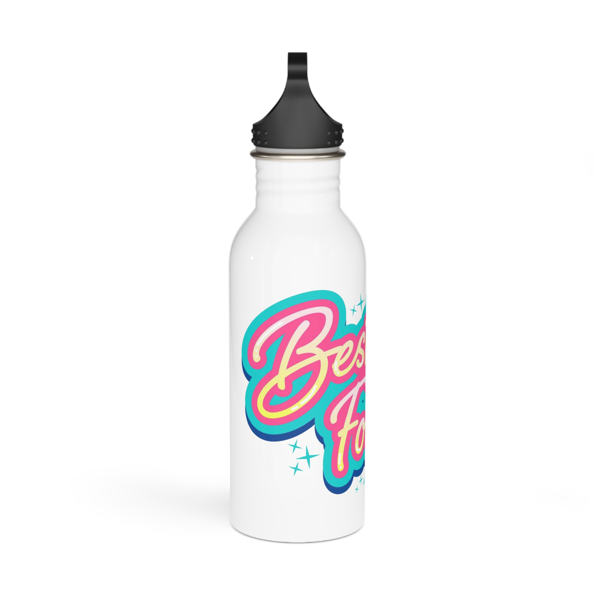 Besties Forever Lettering Logo Stainless Steel Water Bottle - Image 2