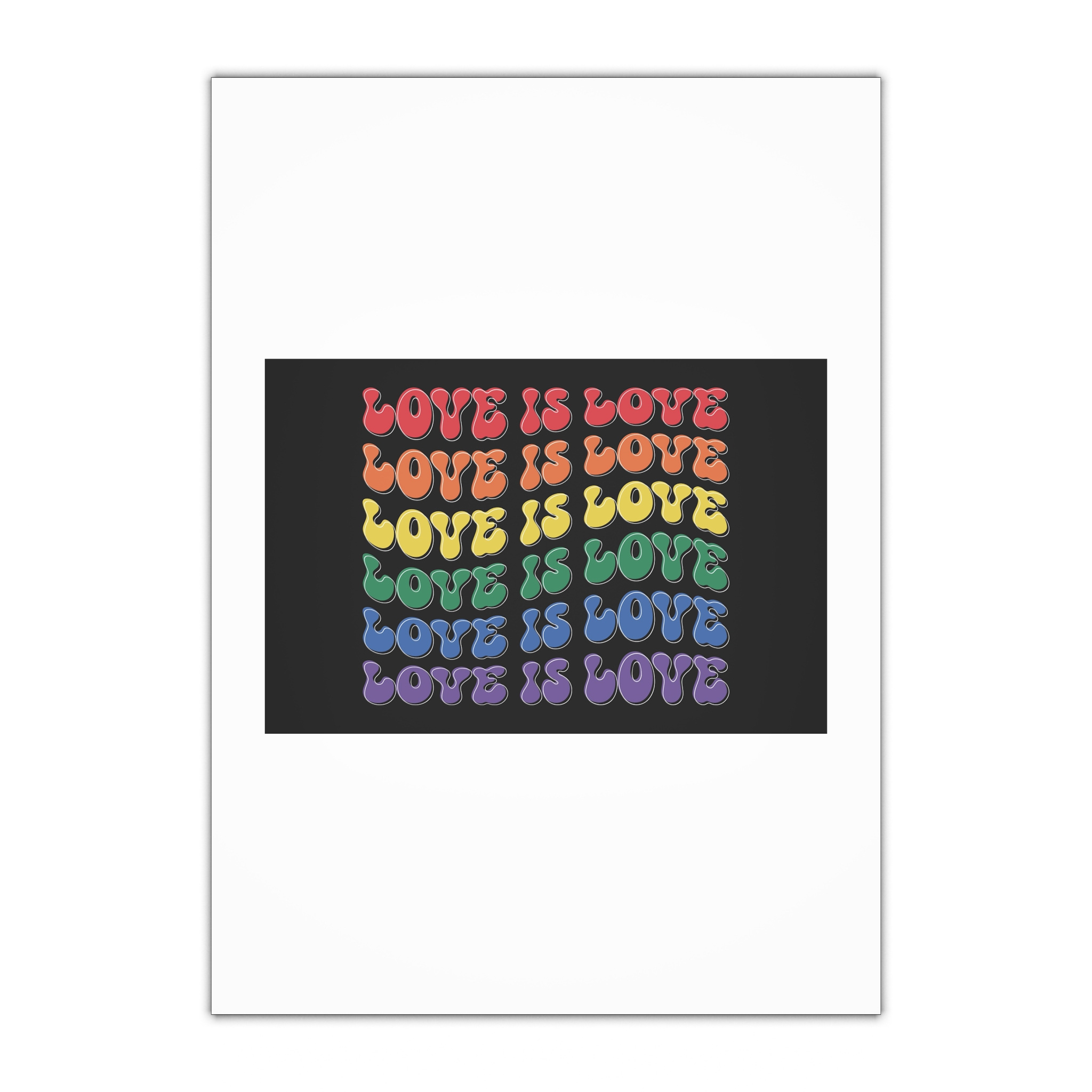 Pride Lgbtq Gay Typography Vector Tshirt Design(8) Gift Wrapping Paper Sheets 1pc