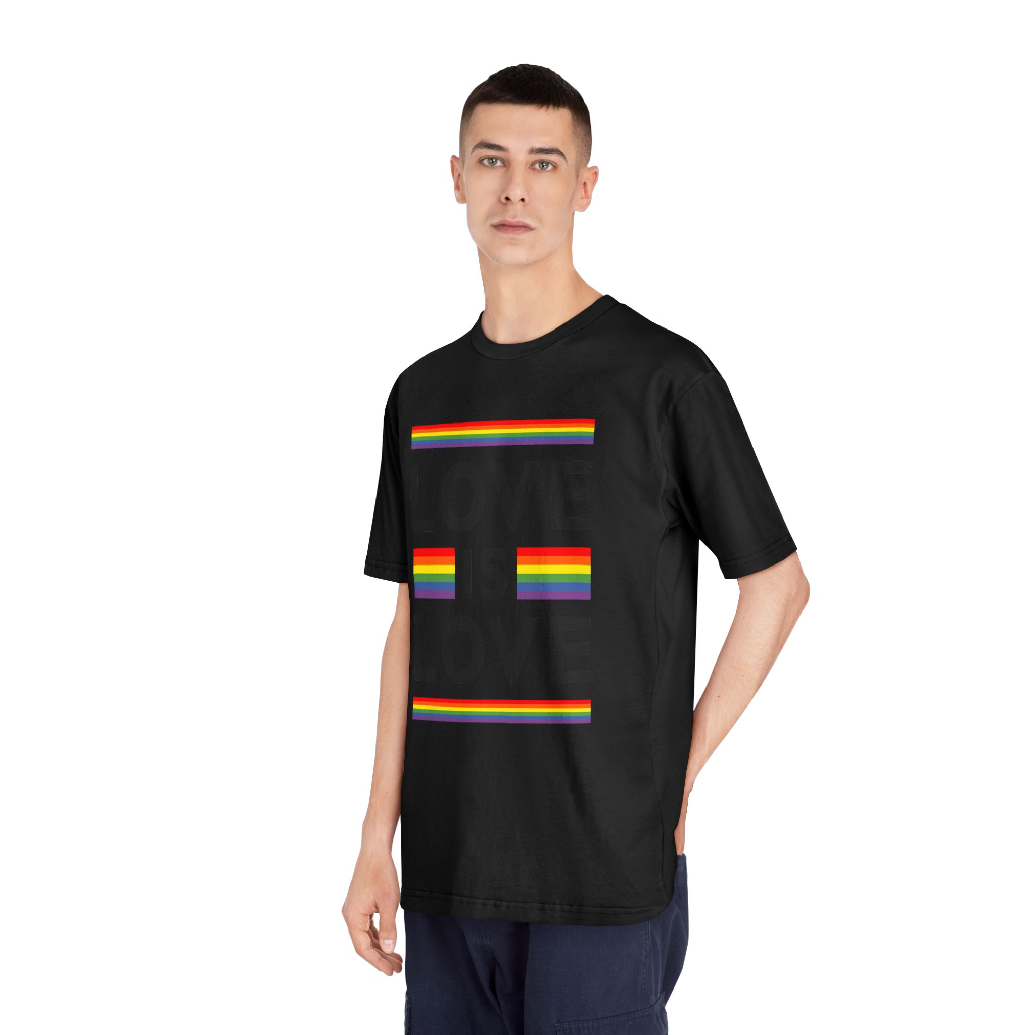 Love Is Love Lgbt Flag Symbol Pride Month Symbol - Unisex Classic Crewneck T Shirt - Image 8