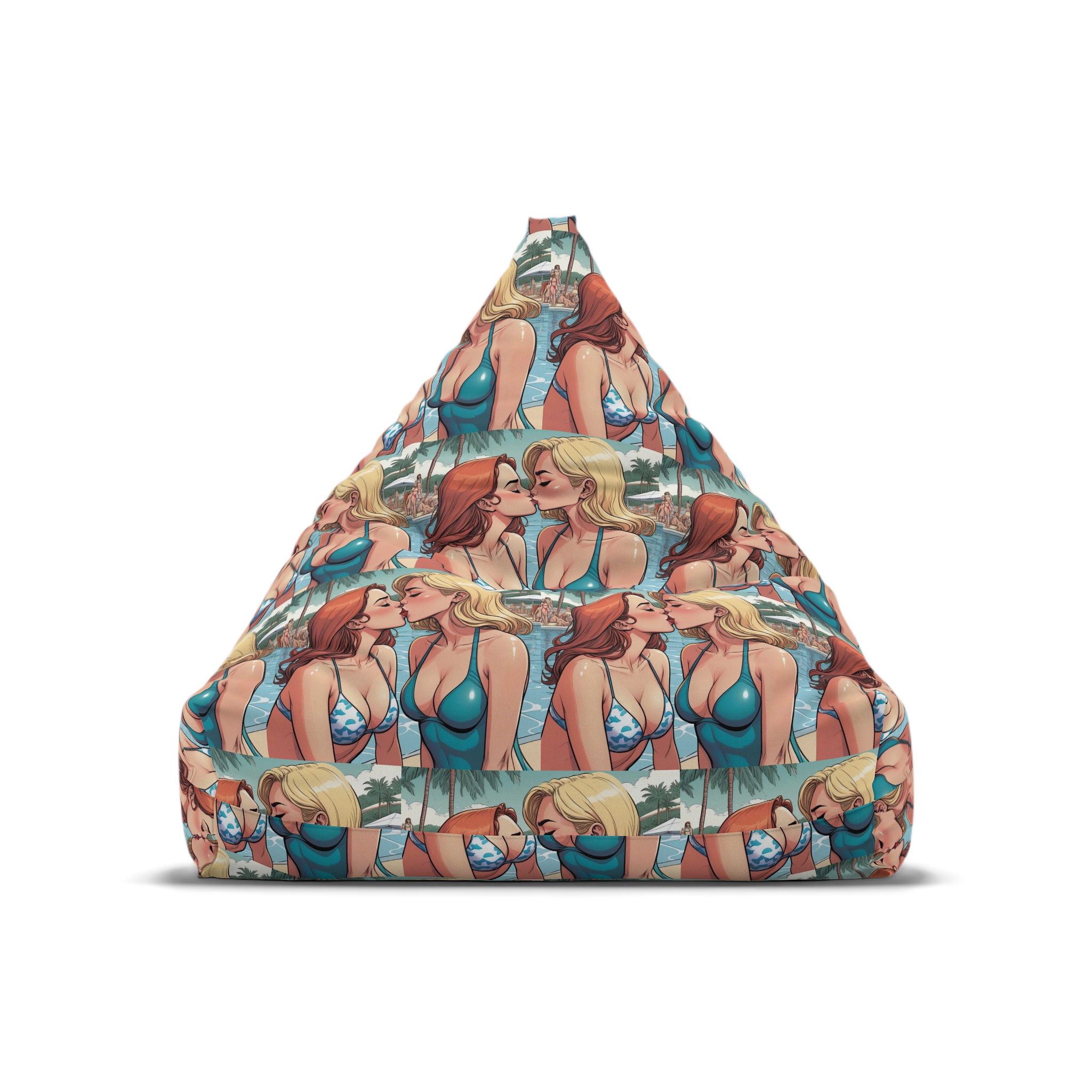 Lesbian Pride Design 4C84D6 Bean Bag Chair Cover - Image 5