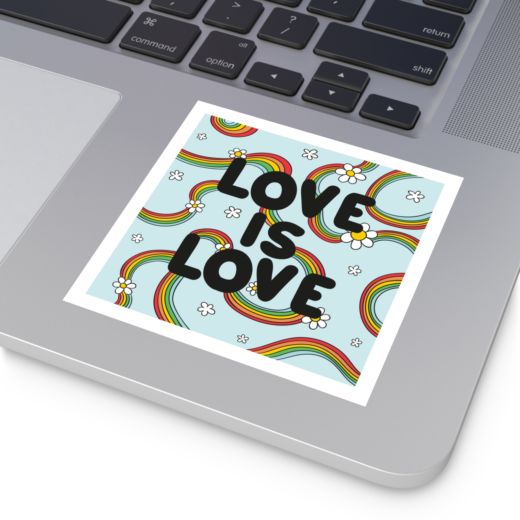 Pride Day Lettering Concept Laminate Stickers Square - Image 31