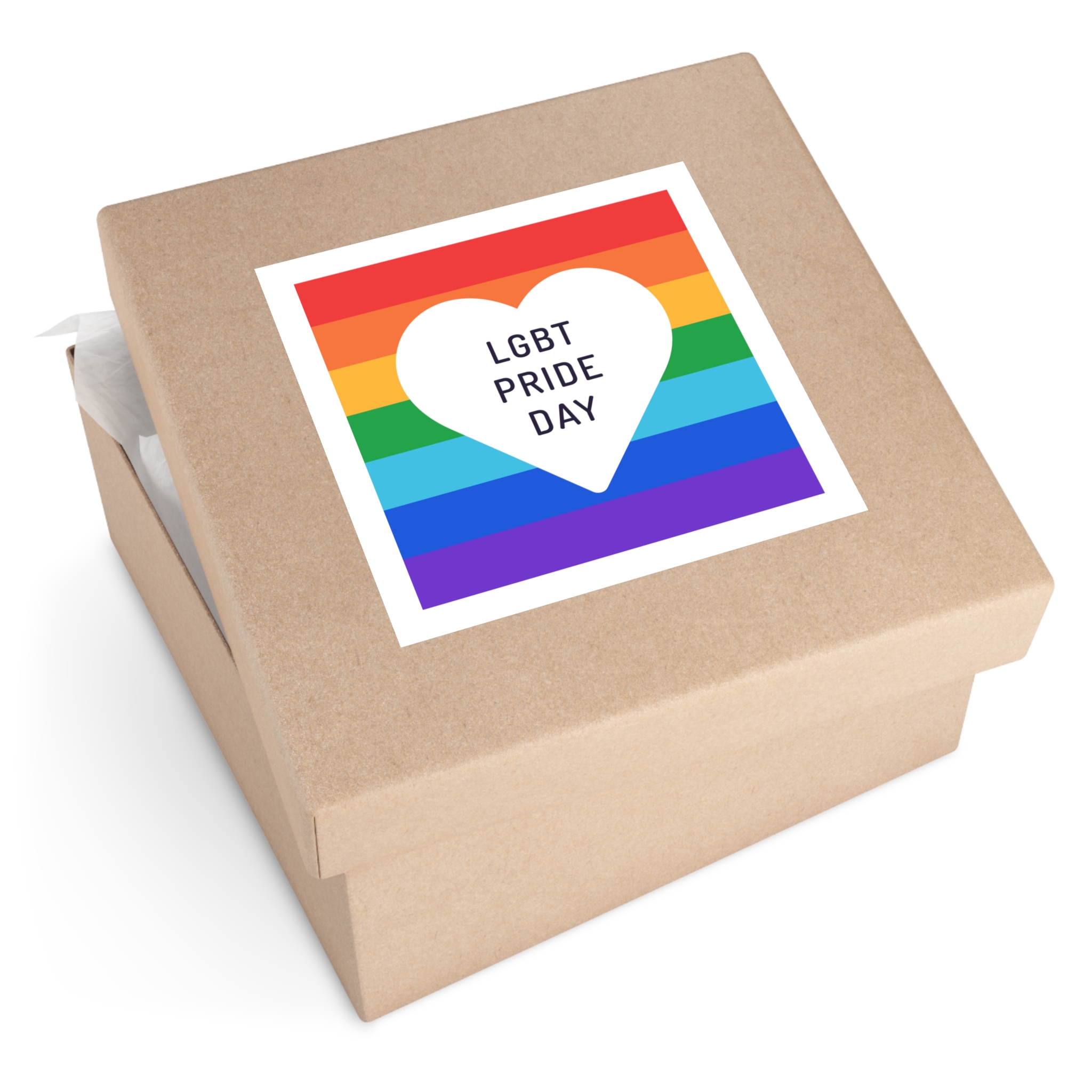 Pride Day 1 Laminate Stickers Square - Image 51