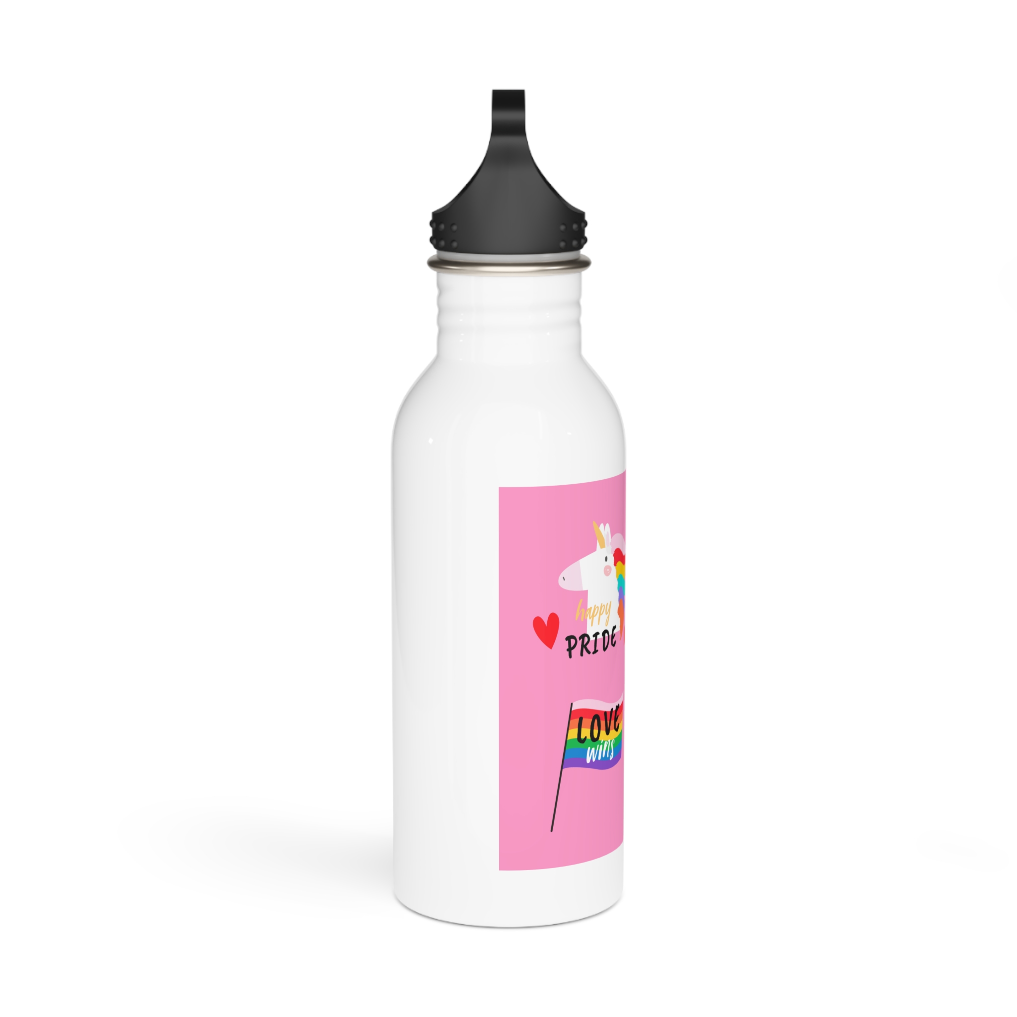 Pride Day Label Collection Theme Stainless Steel Water Bottle - Image 2