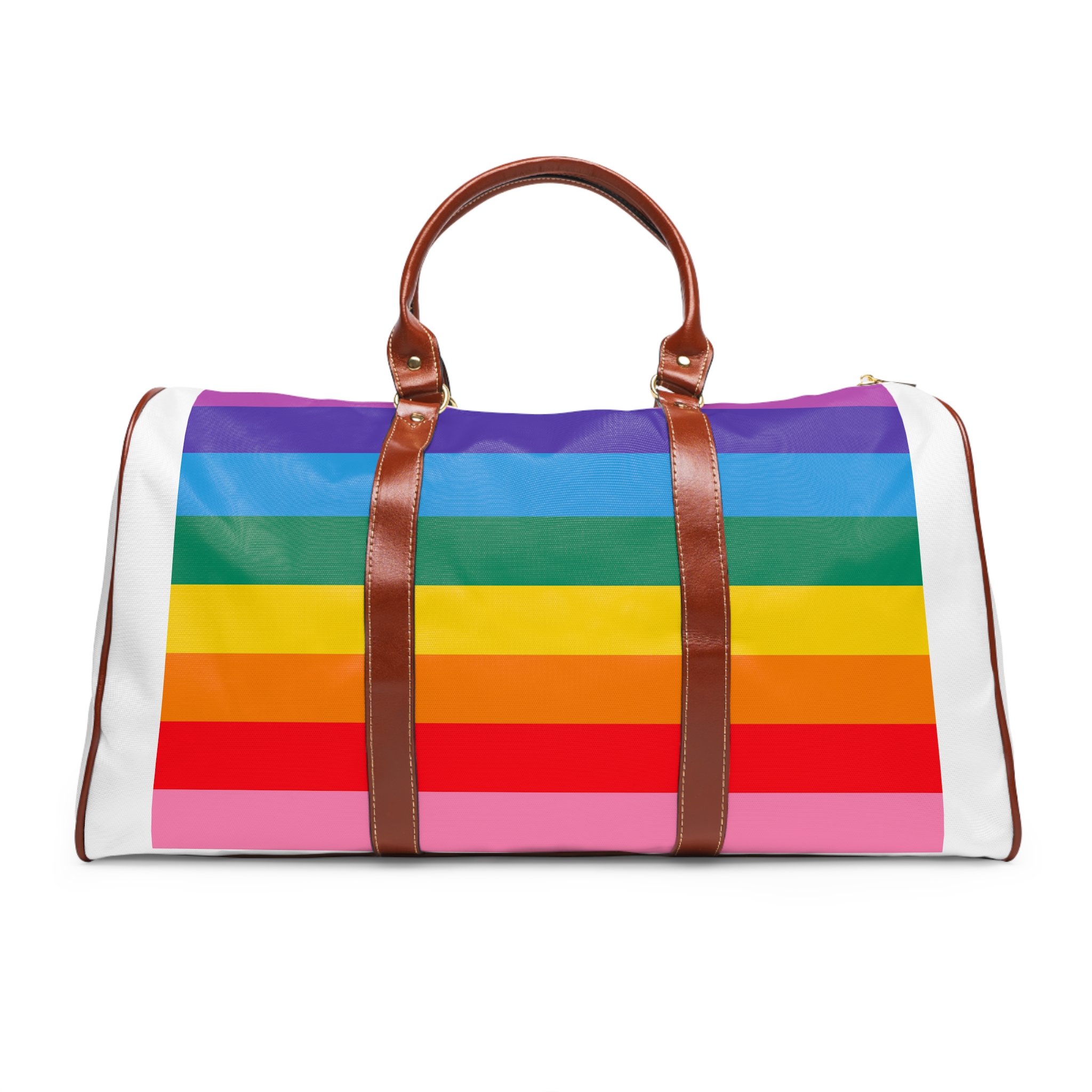 Pride Love Freedom Lgbtq Lgbt Heart Rainbow Love Wins Gay Lesbian Trans Homo Homosexual Colors Flag Diversity Parade Waterproof Travel Bag