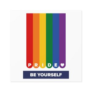 Lgbt Pride Month June Lesbian Gay Bisexual Transgender Lgbtq Flag Rainbow Vector Laminate Stickers Square