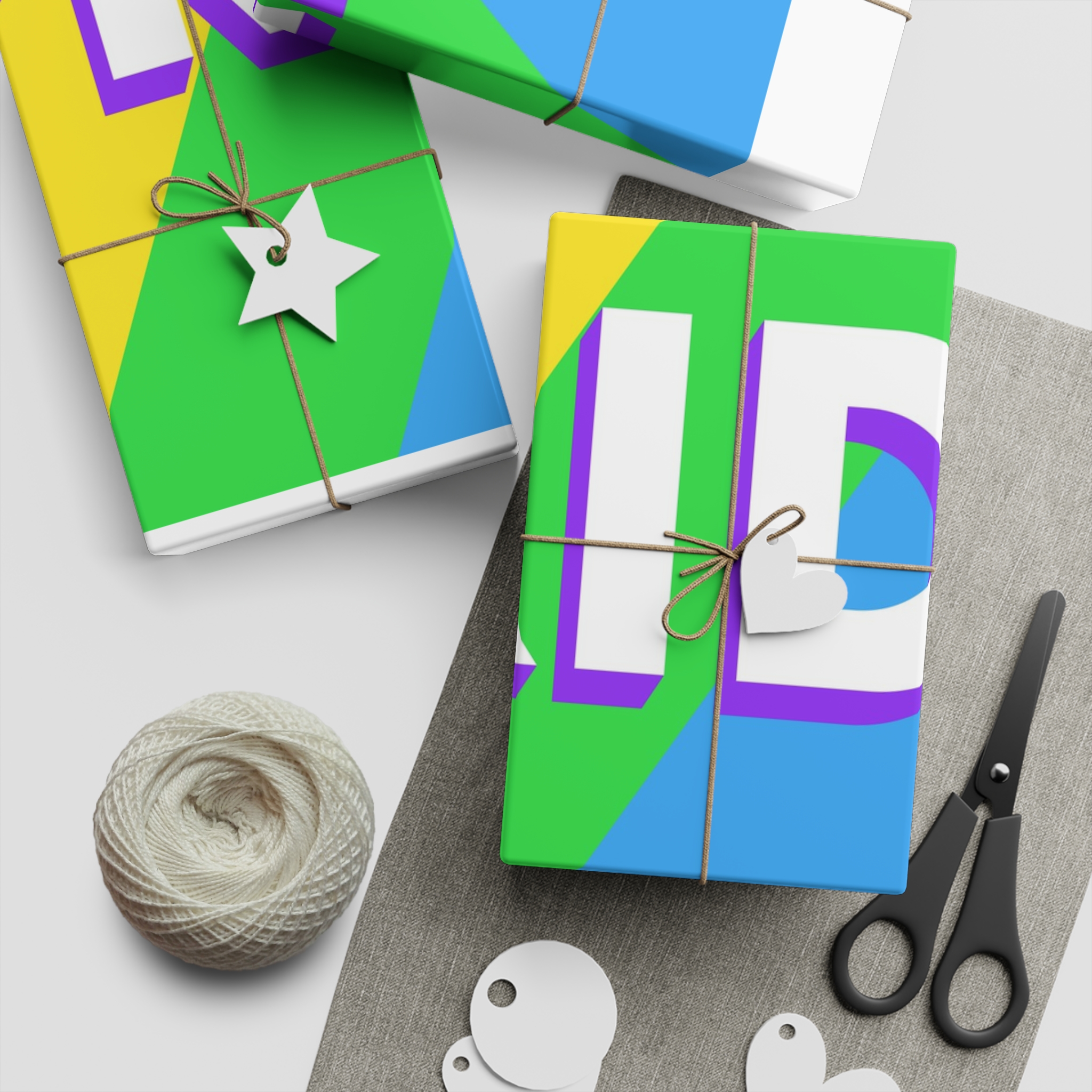 Pride Background 3 Gift Wrapping Paper Sheets 1pc - Image 5