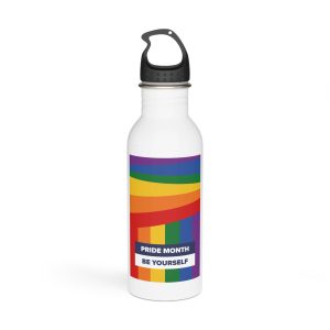 Lgbt Pride Month June Lesbian Gay Bisexual Transgender Lgbtq Flag Rainbow Vector(2)2 Stainless Steel Water Bottle