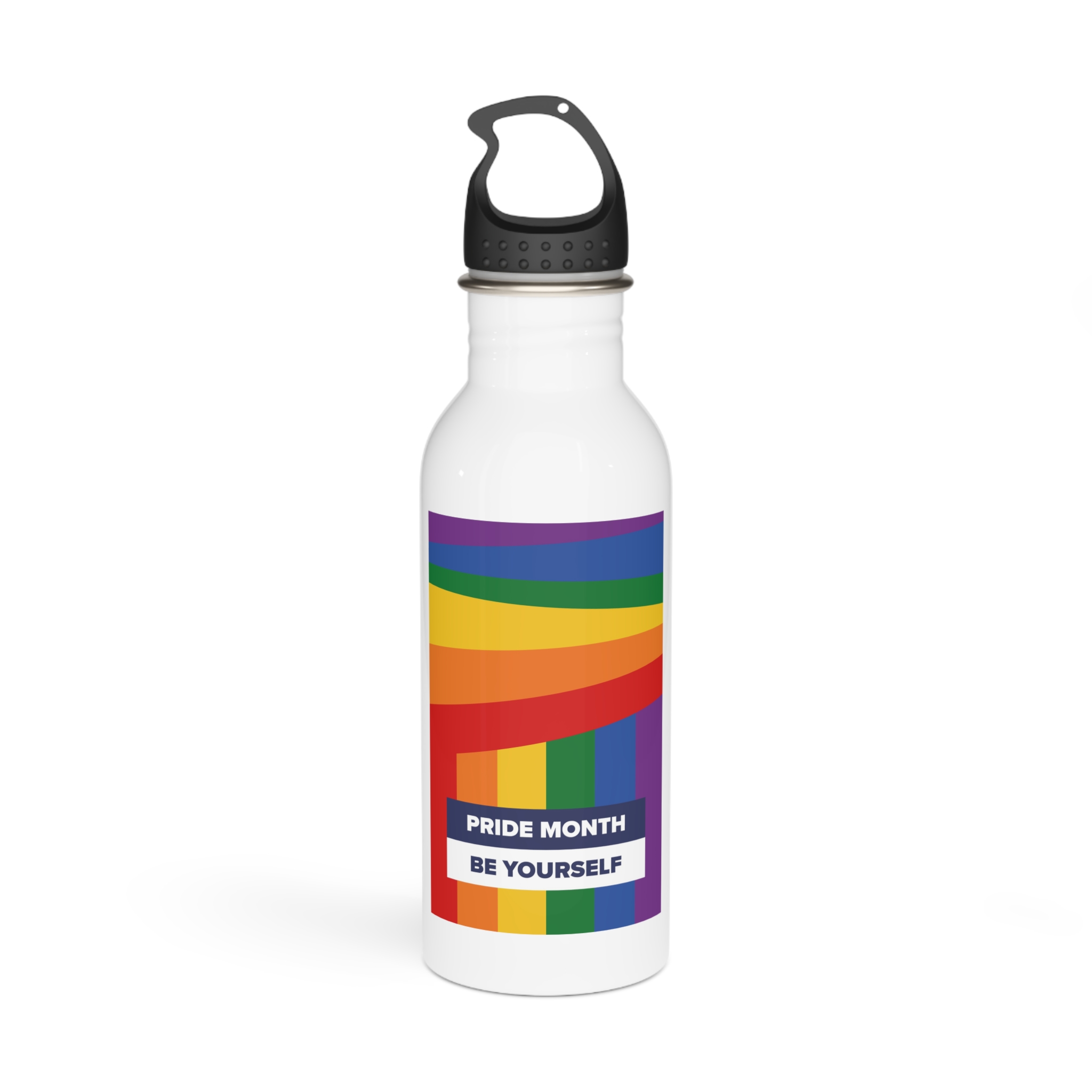 Lgbt Pride Month June Lesbian Gay Bisexual Transgender Lgbtq Flag Rainbow Vector(2)2 Stainless Steel Water Bottle