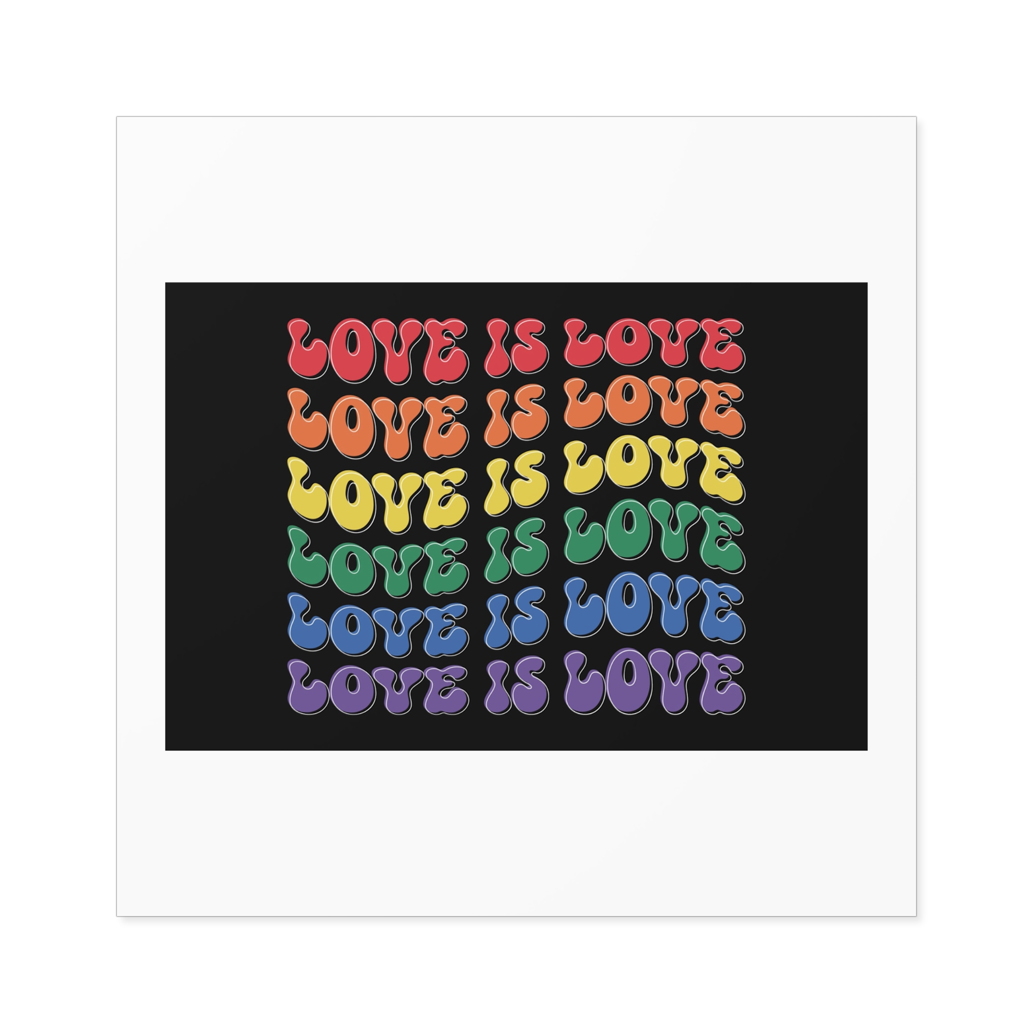Pride Lgbtq Gay Typography Vector Tshirt Design(8) Laminate Stickers Square - Image 41