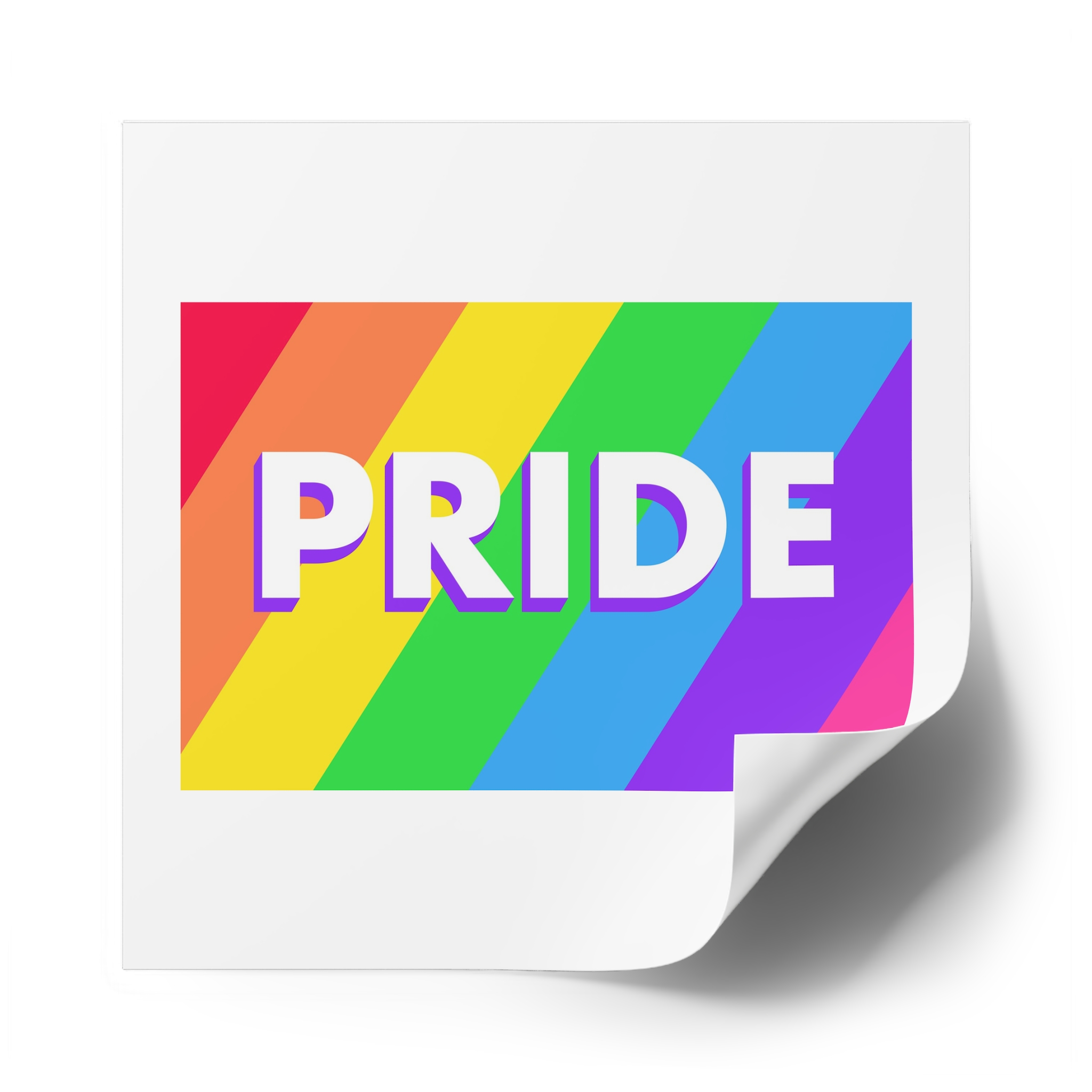 Pride Background 3 Laminate Stickers Square - Image 50