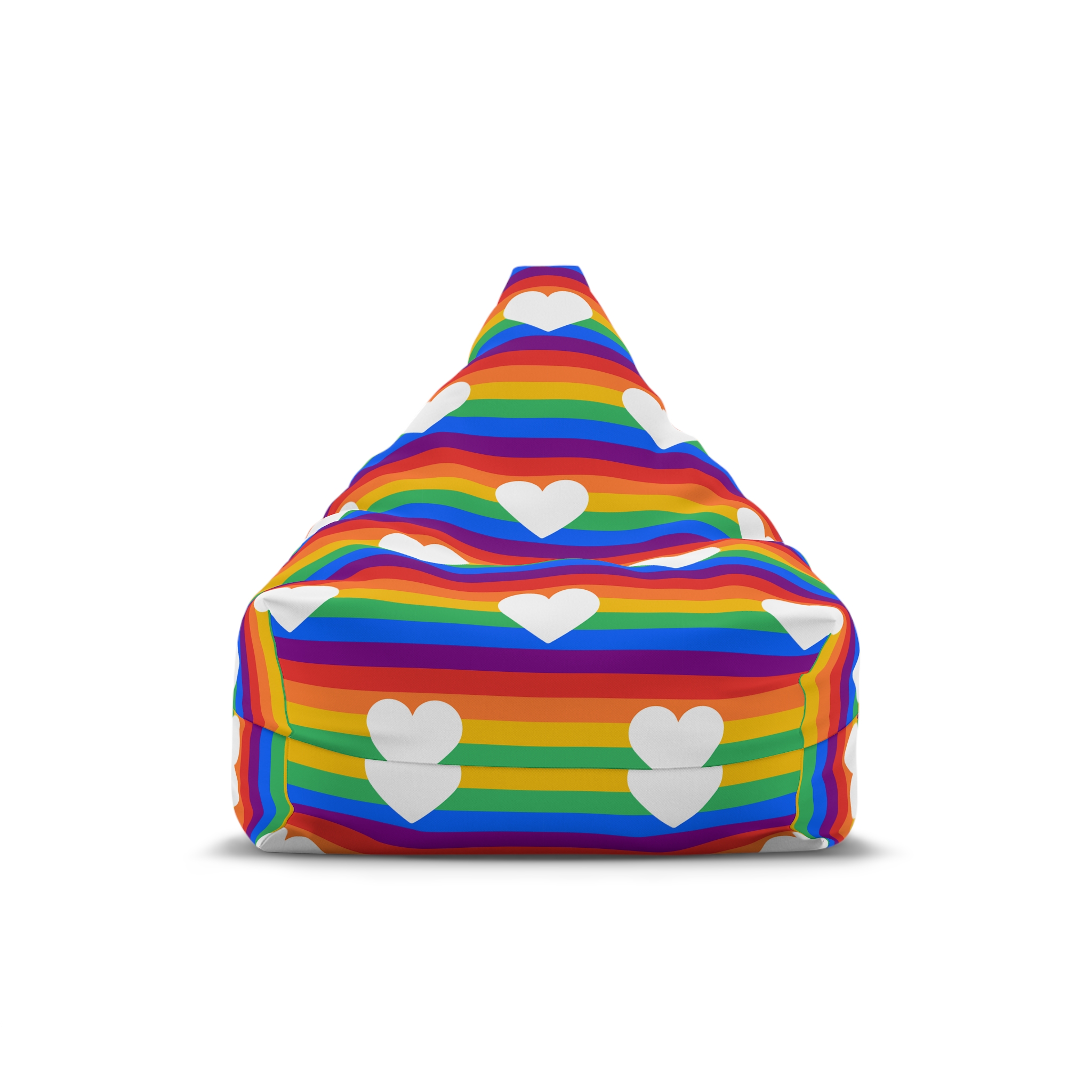 Poster Banner Rainbow Flag Bean Bag Chair Cover