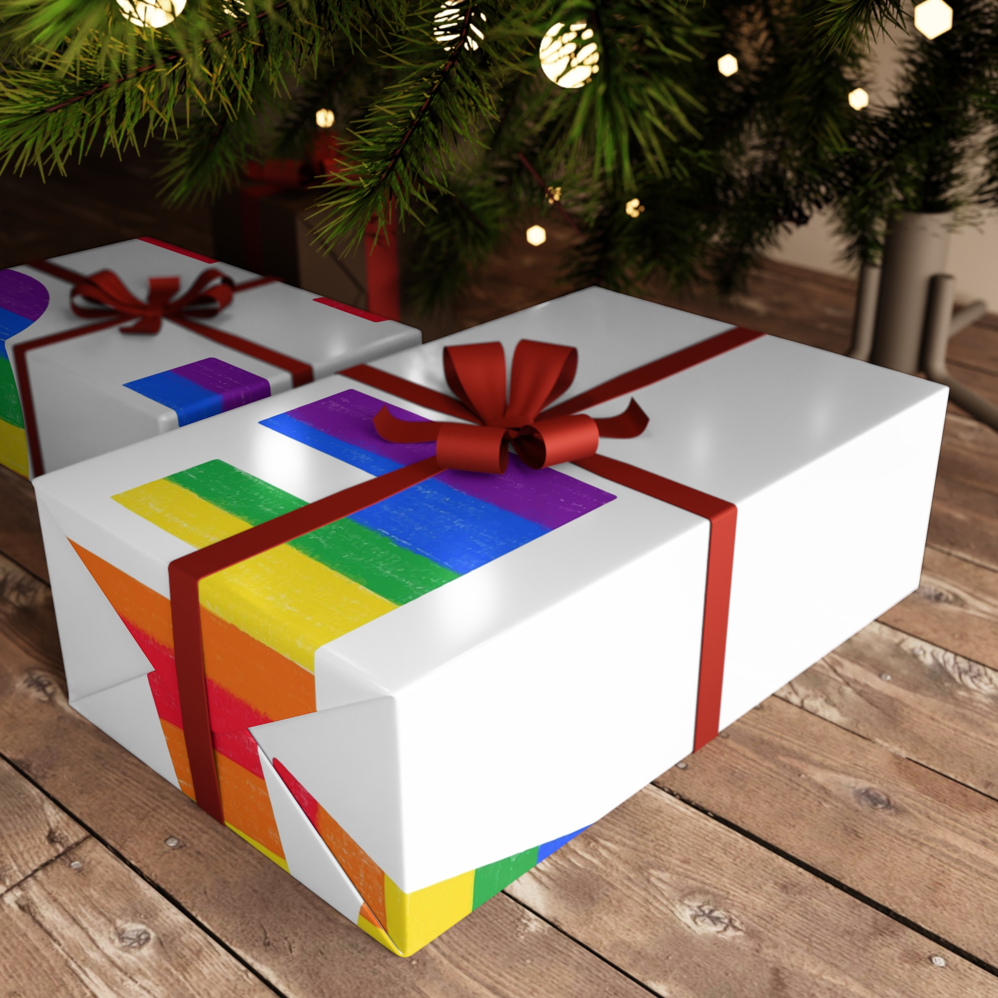 Letters Love Colored Rainbow Lgbtq Gay Pride Flag Colors Vector Lettering Lgbt History Month Pencil Crayon Textured Isolated Love Is Love Concept Gift Wrapping Paper Sheets 1pc - Image 3