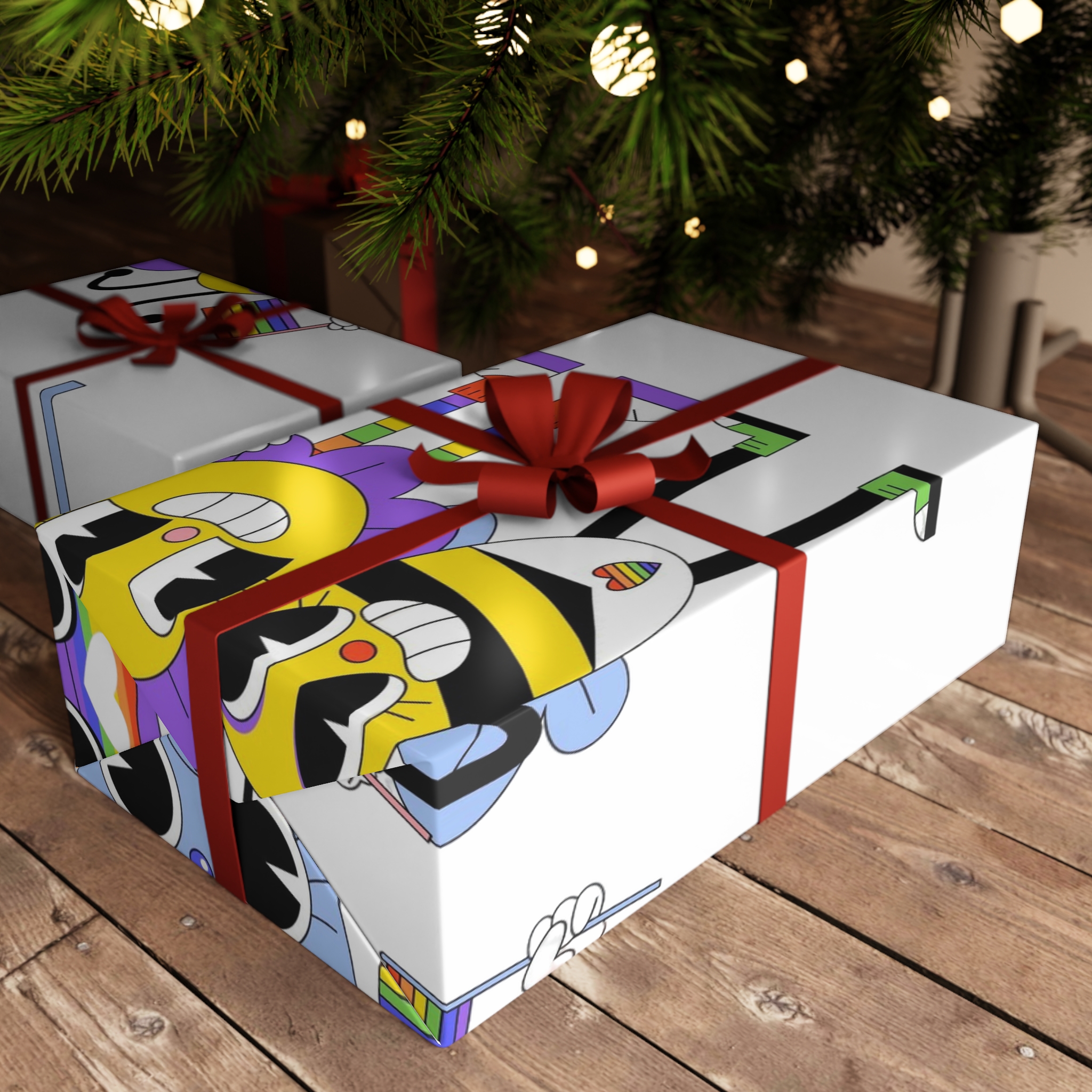 Acid Lgbti Pride Stickers Collection Gift Wrapping Paper Sheets 1pc - Image 6