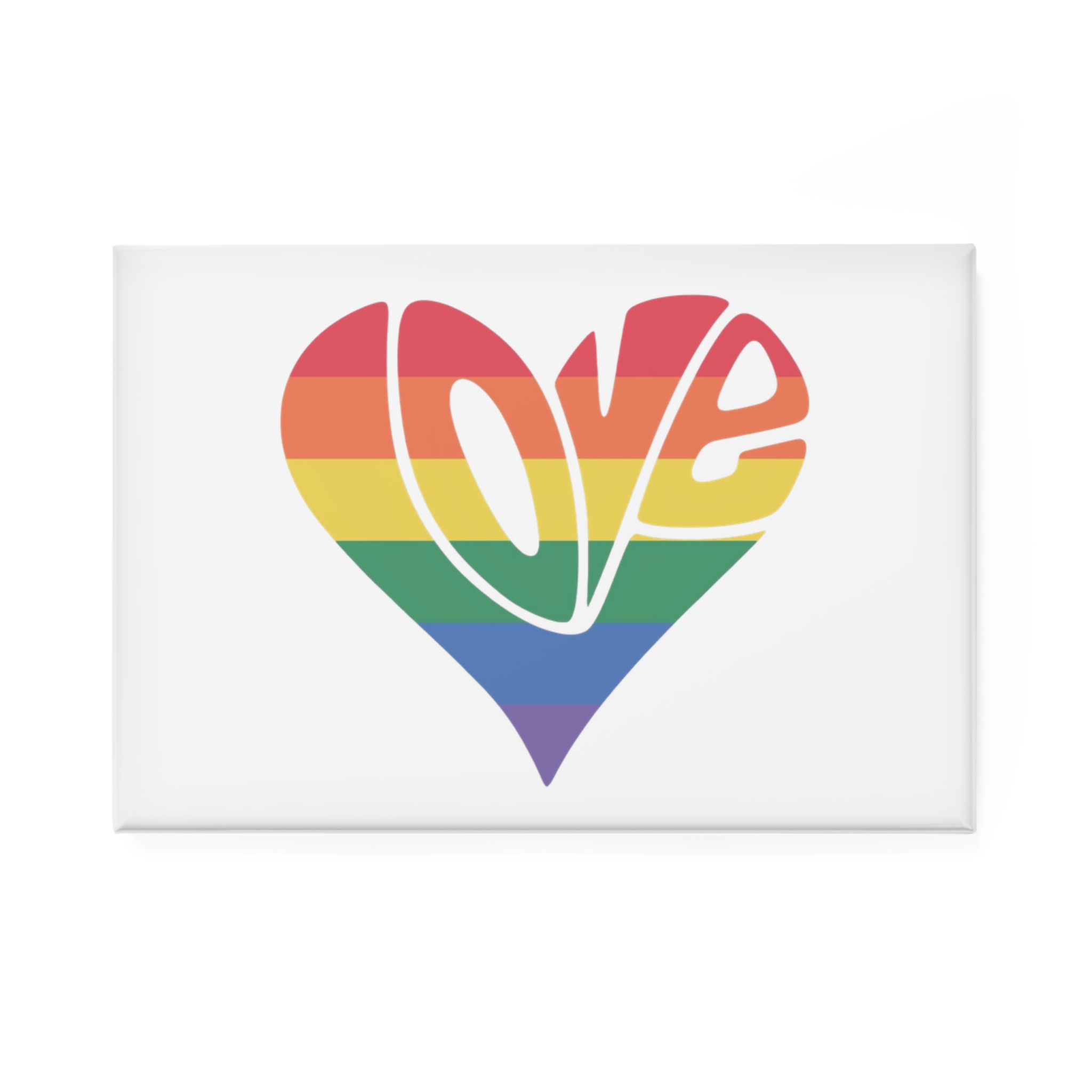 Pride Lgbt Gay Retro Tshirt Design Button Magnet Rectangle 1 And 10 Pcs - Image 5