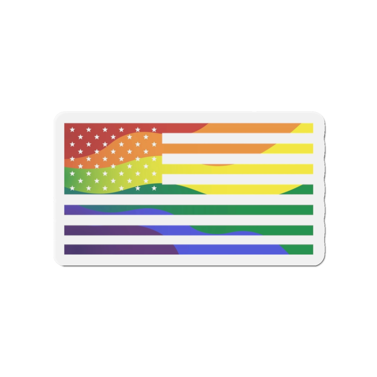 Pride Month America Concept Us Pride Month Flag Die Cut Magnets