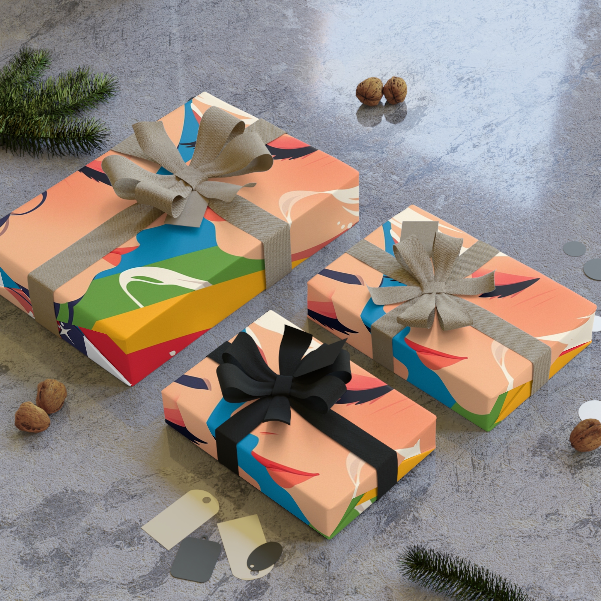 Lesbian Pride Design F63166 Gift Wrapping Paper Rolls 1pc - Image 4