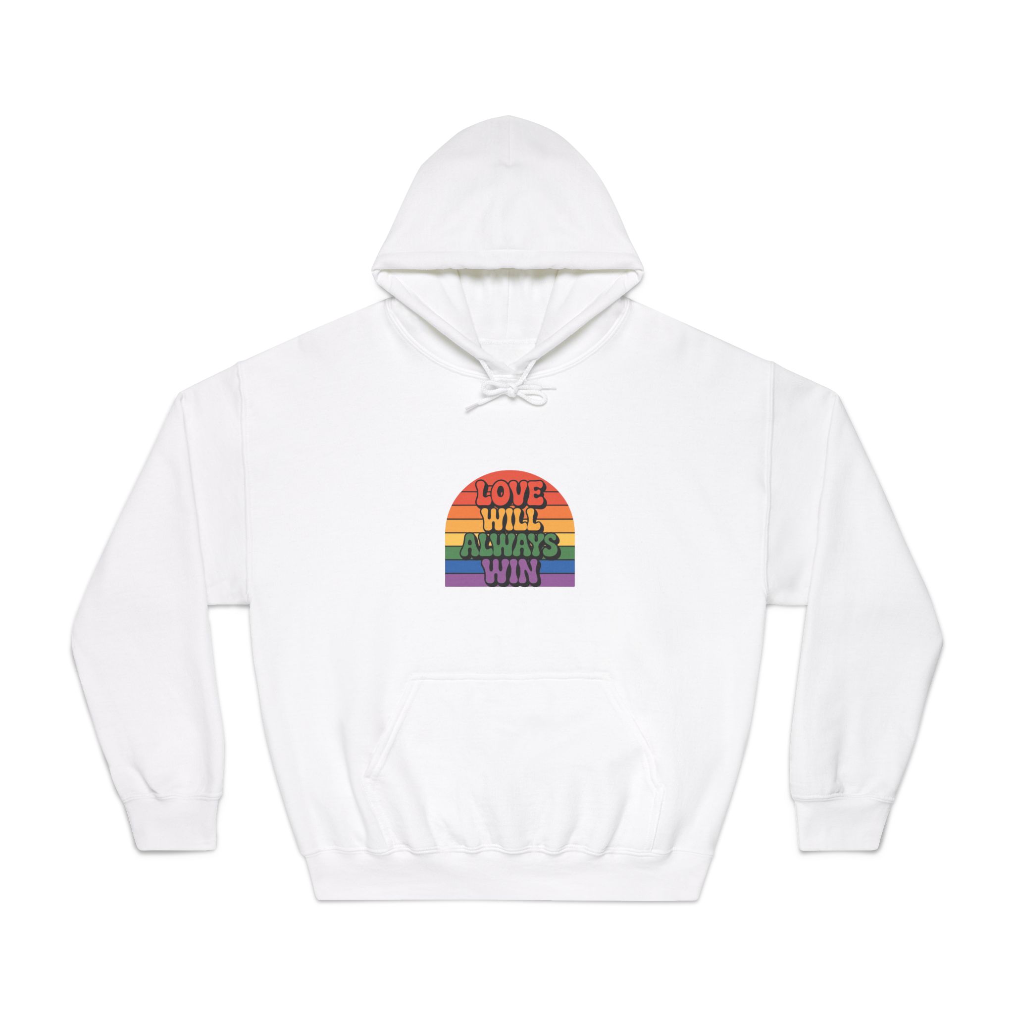 Love Will Always Win Pride Celebration Unisex Dryblend Hooded Sweatshirt