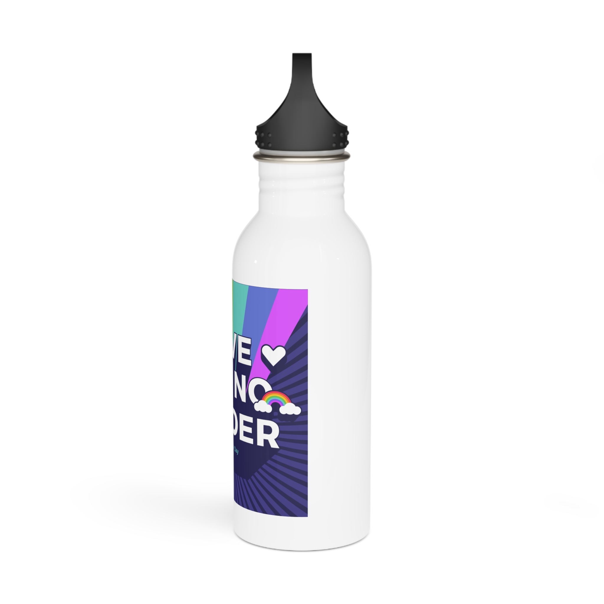 Pride Day Concept(3) Stainless Steel Water Bottle - Image 4
