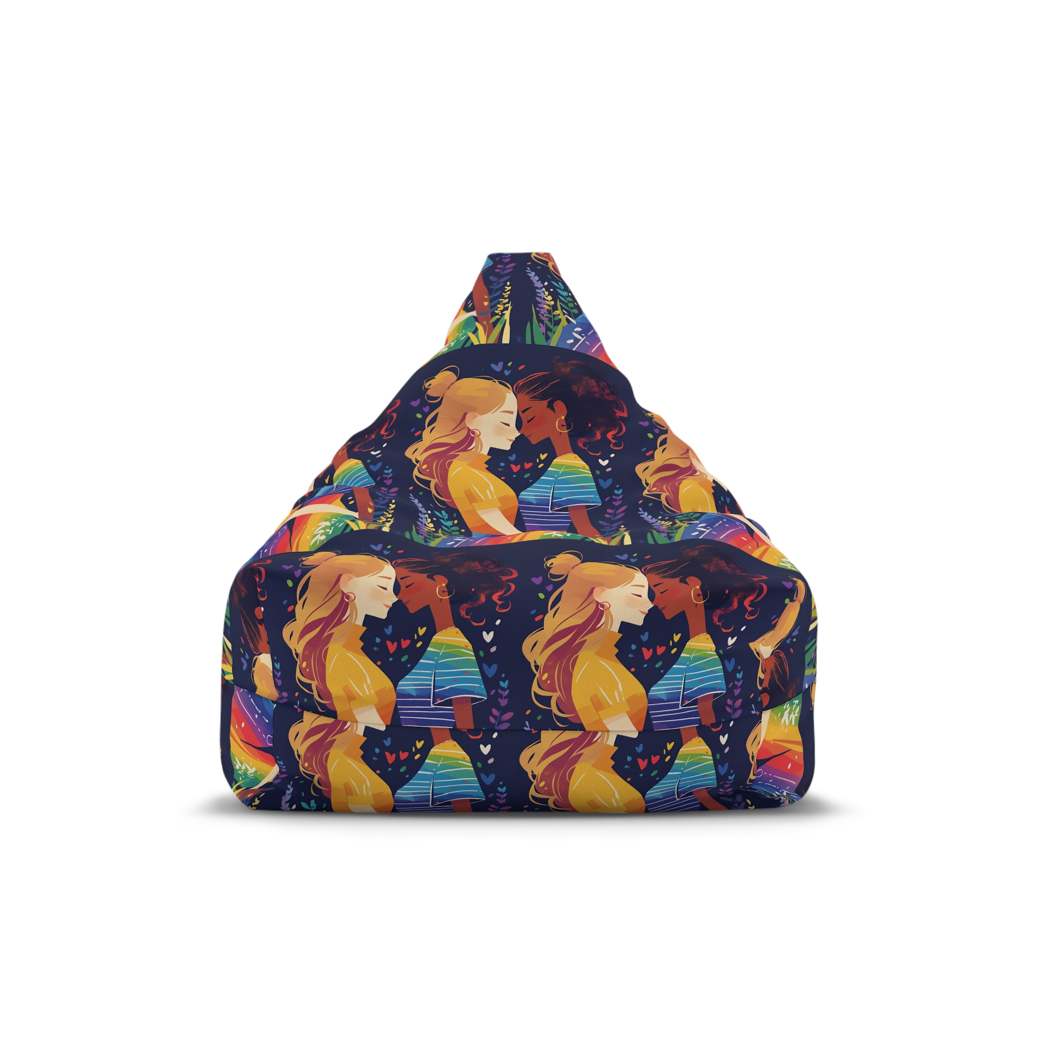 Lesbian Pride Design 4C2A5F Bean Bag Chair Cover