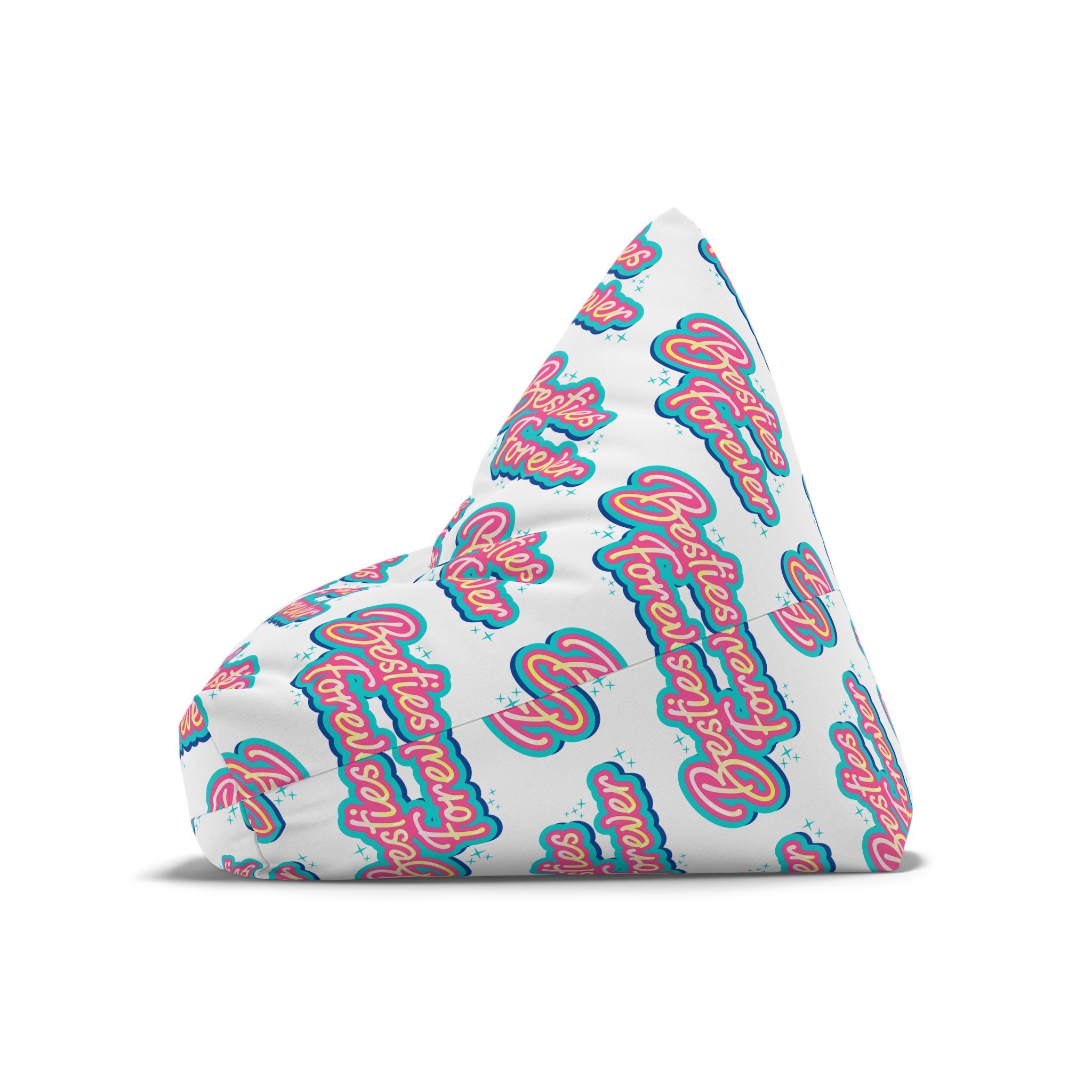 Besties Forever Lettering Logo Bean Bag Chair Cover - Image 8