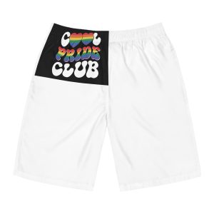 Rainbow Club Logo With Word Rainbow Top Mens Board Shorts Aop