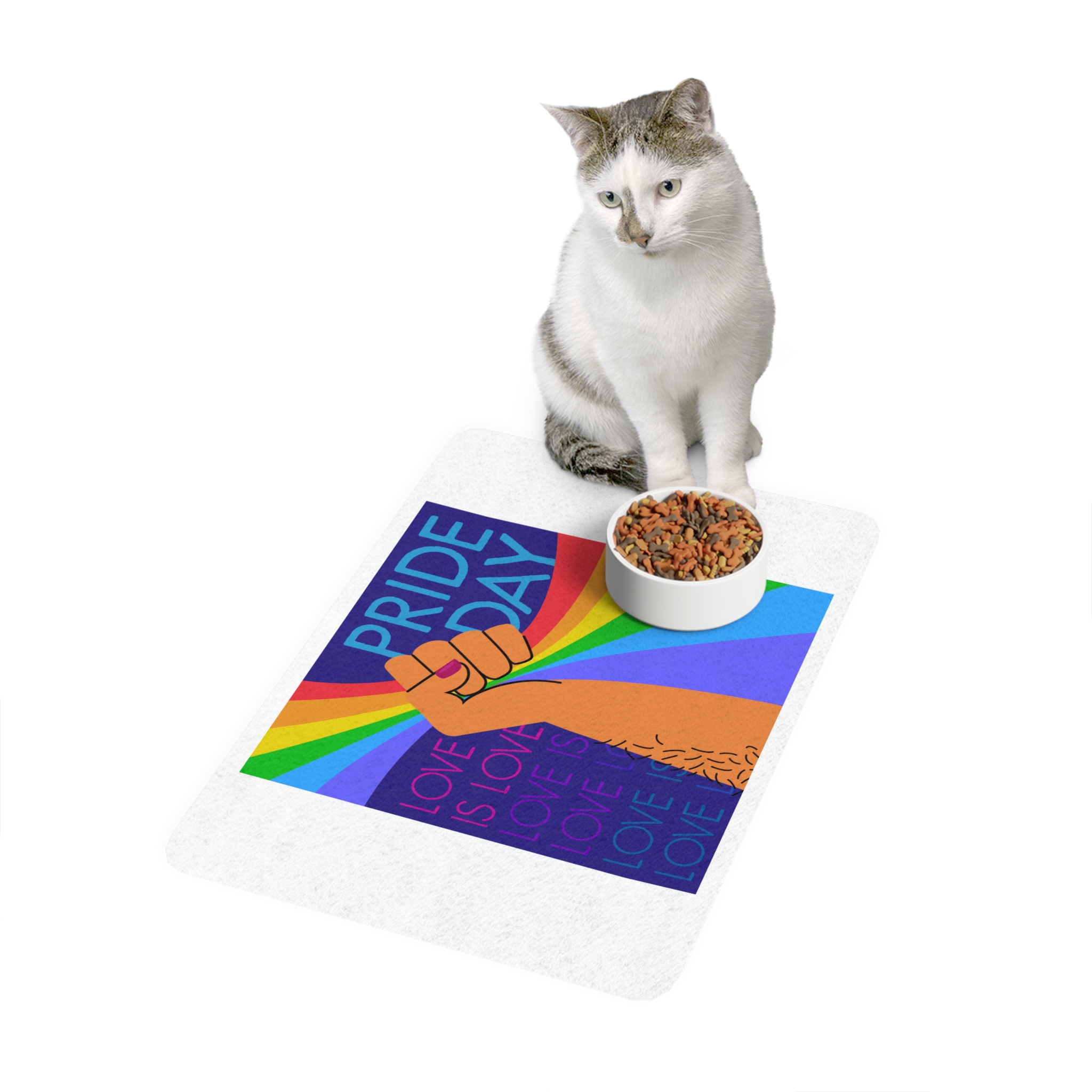 Pride Day Concept(1) Pet Food Mat 12x18 - Image 3
