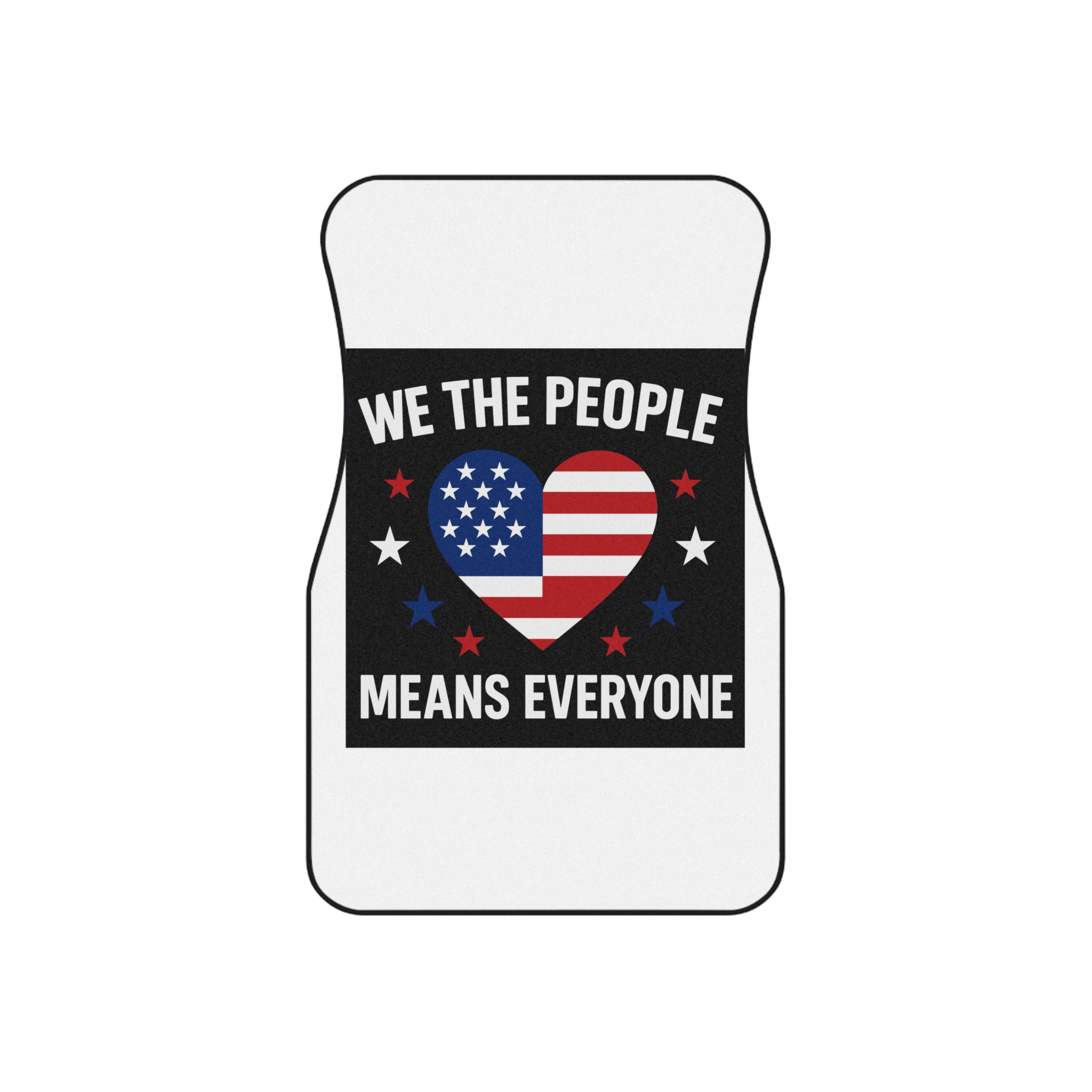 Womens We People Means Everyone American Flag Equal Rights Gift Vneck Car Mats Set Of 4 - Image 2