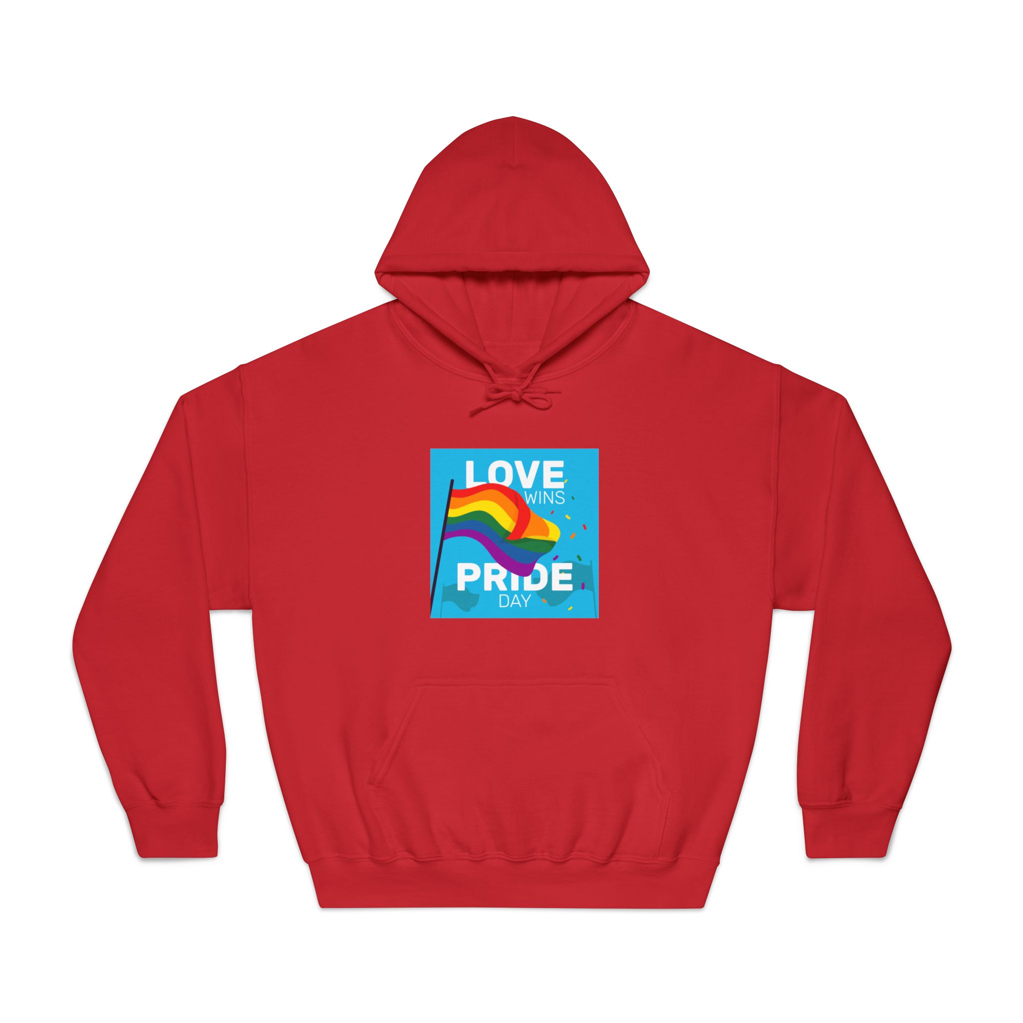 Pride Day Event With Rainbow Flag Unisex Dryblend Hooded Sweatshirt - Image 33