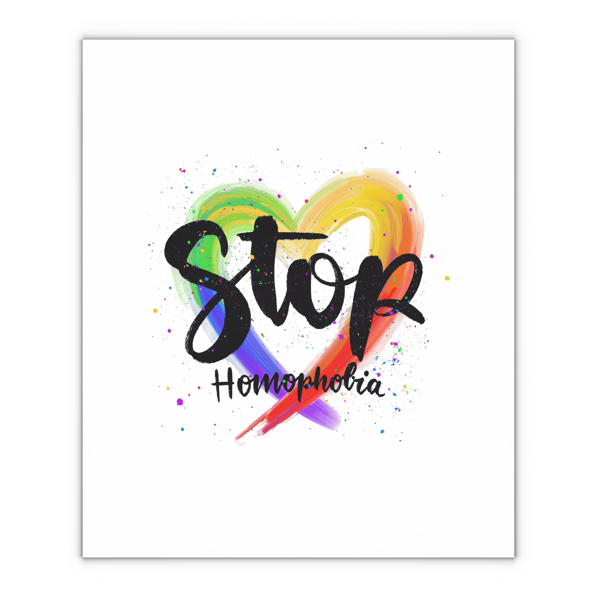 Stop Homophobia Concept Gift Wrapping Paper Sheets 1pc - Image 4