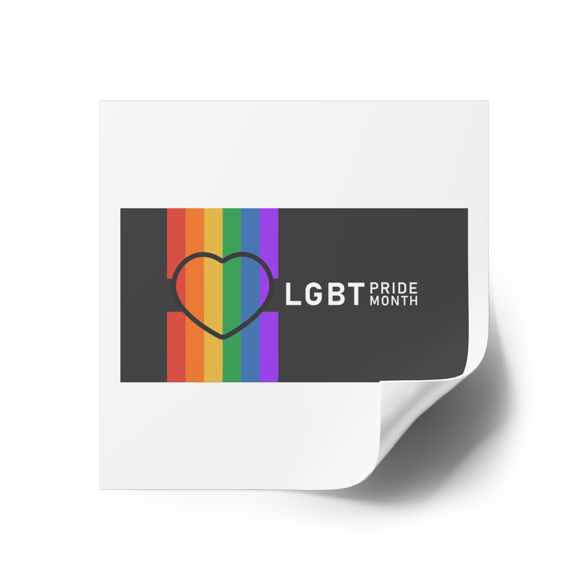 Pride Day Lgbtq Bg Laminate Stickers Square - Image 18