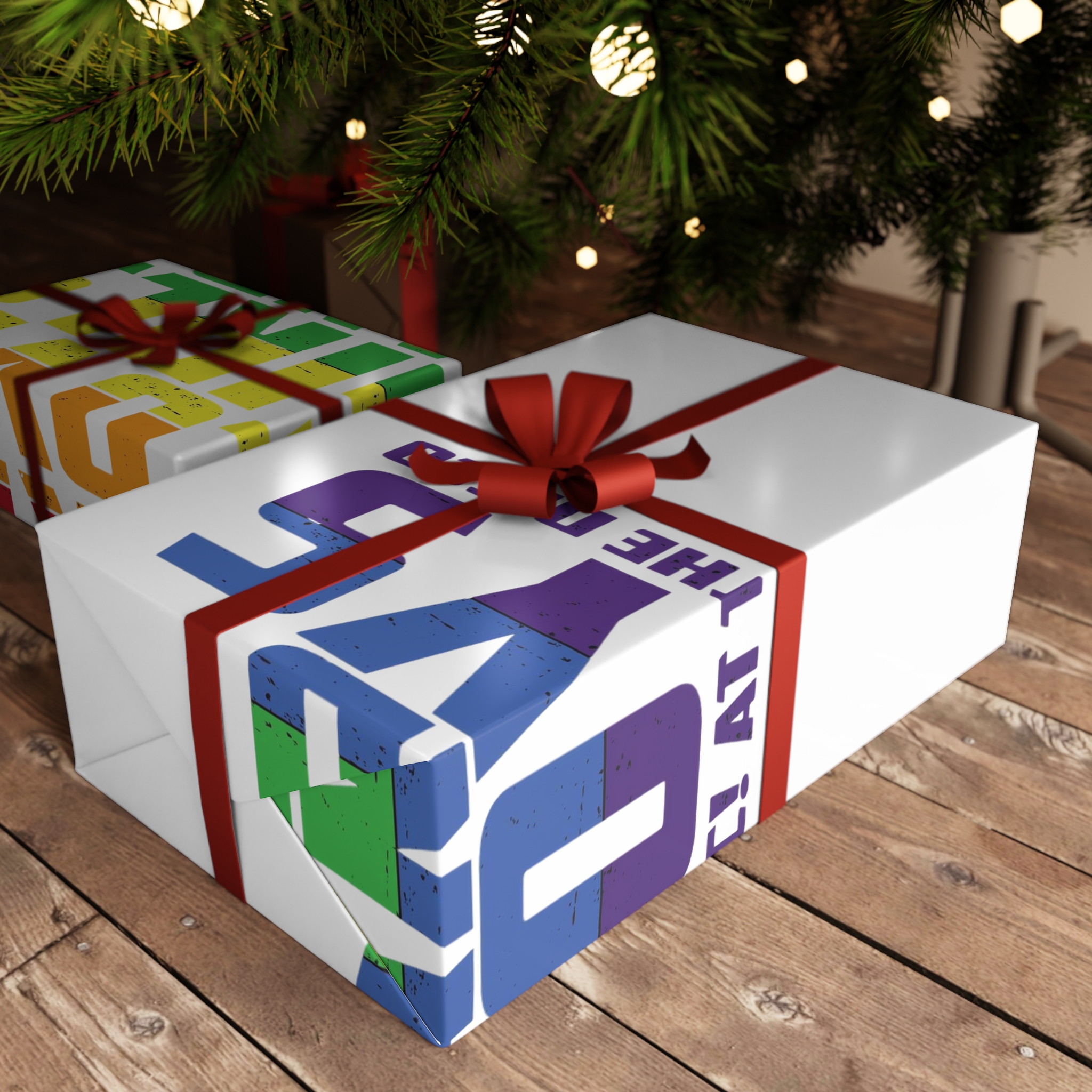 Vector T Shirt Design Template Gift Wrapping Paper Sheets 1pc - Image 3