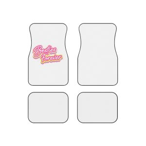 Pink Besties Forever Lettering Logo Car Mats Set Of 4