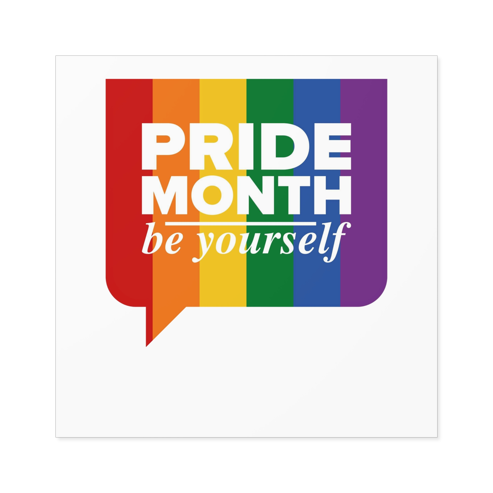 Lgbt Pride Month June Lgbt Flag Rainbow Flag Love Concept Vector Illustration Poster (1) Laminate Stickers Square - Image 33