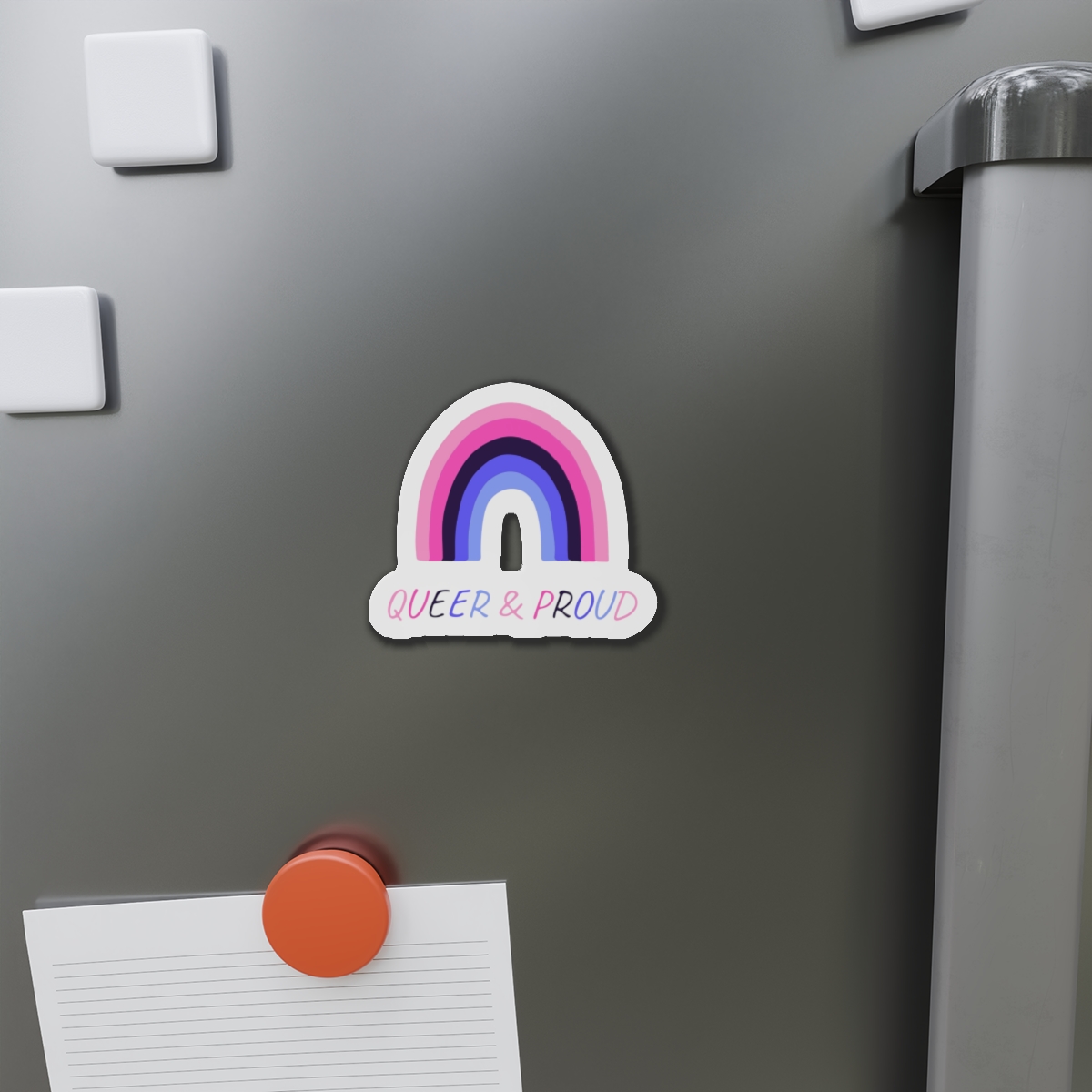 Colorful Rainbow Shape Omnisexual Pride Flag Happy Pride Day Lgbtqia Community Pride Month Vector Hand Drawn Doodle Posters Stickers Logo Cards (1) Die Cut Magnets - Image 8