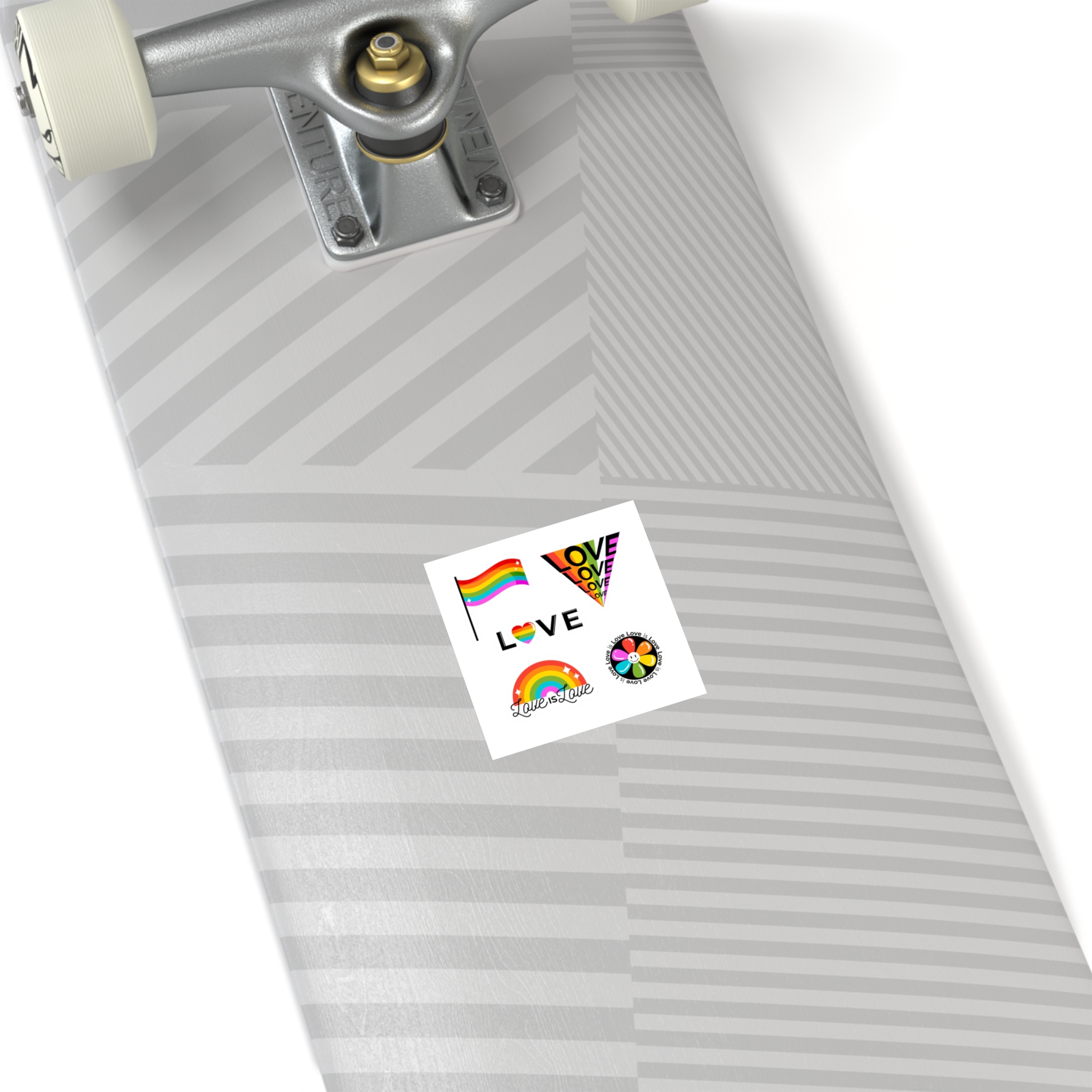 Pride Day Badges With Flag Laminate Stickers Square - Image 68