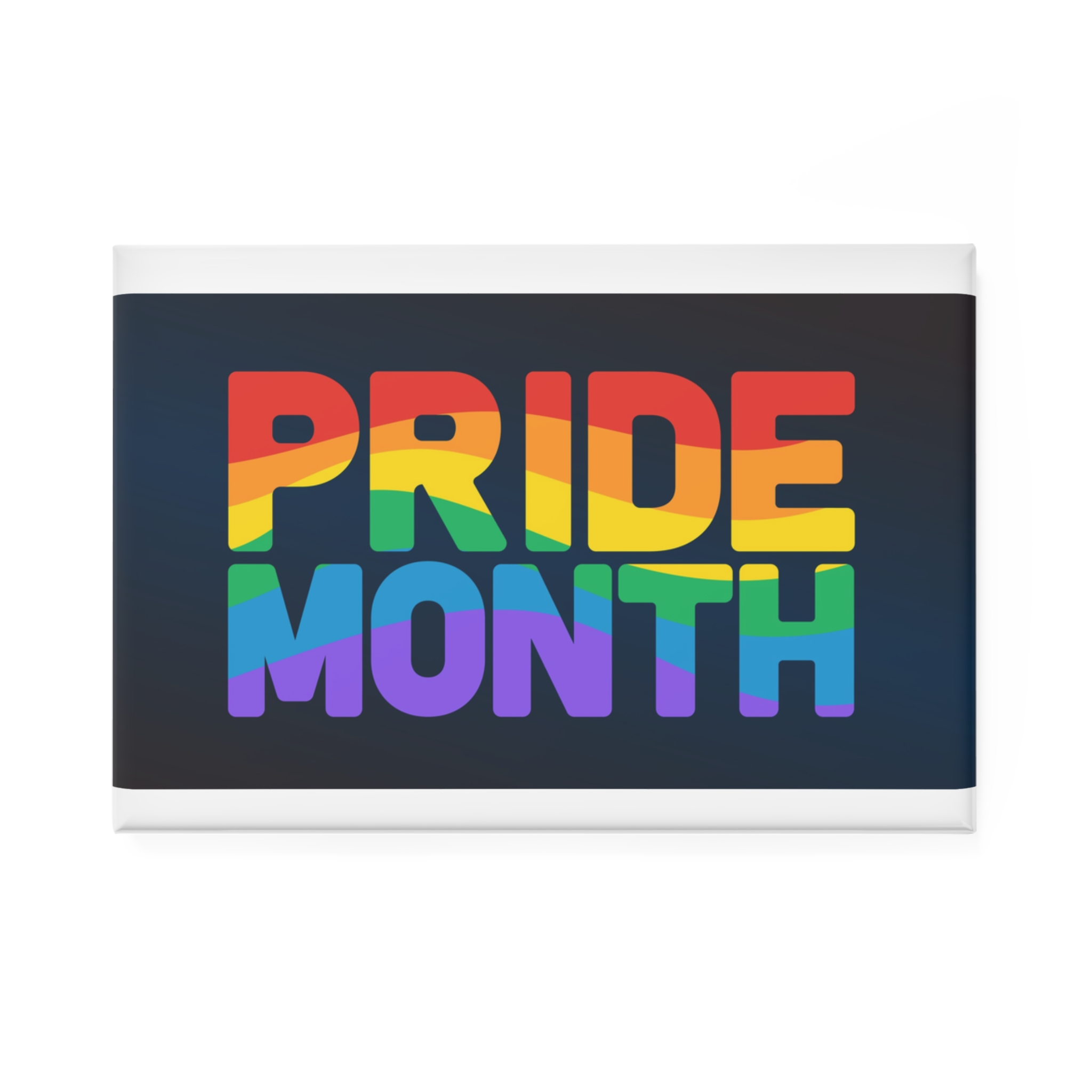 Lgbt Pride Rainbow Flag Lettering Banner Poster Social Media Pride Calligraphy With Button Magnet Rectangle 1 And 10 Pcs - Image 5