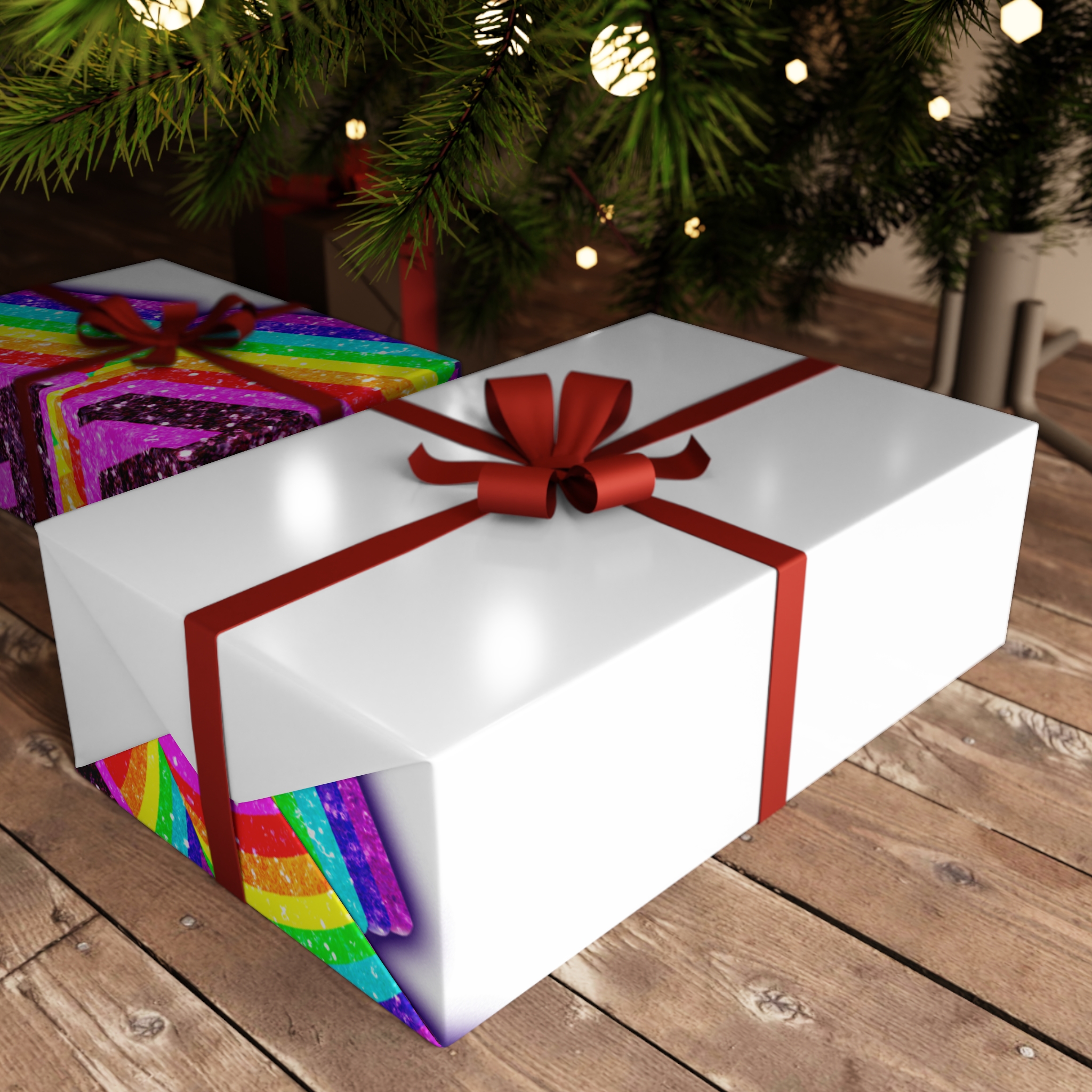 Queer Png Word Rainbow Typography Gift Wrapping Paper Sheets 1pc - Image 6