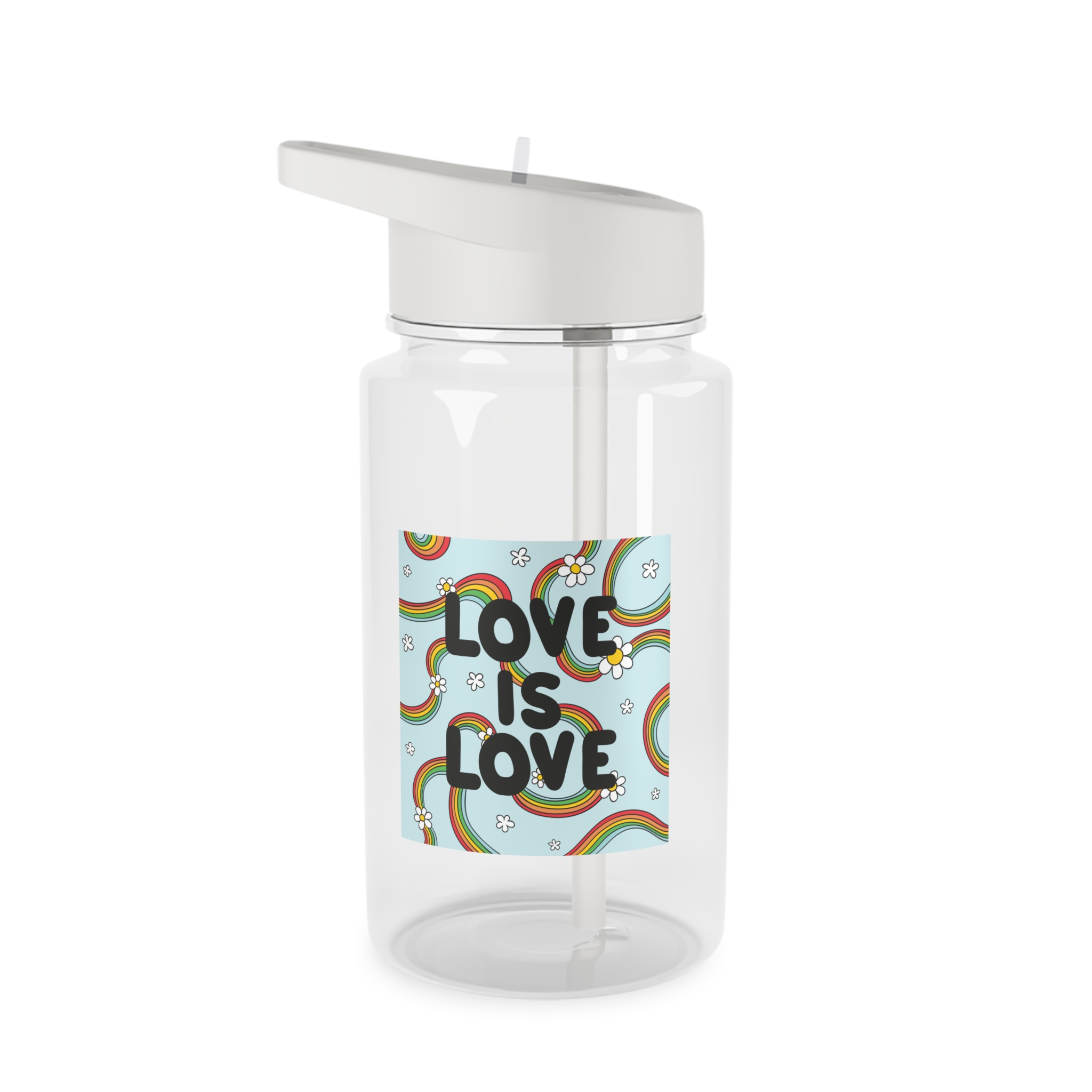 Pride Day Lettering Concept Tritan Water Bottle